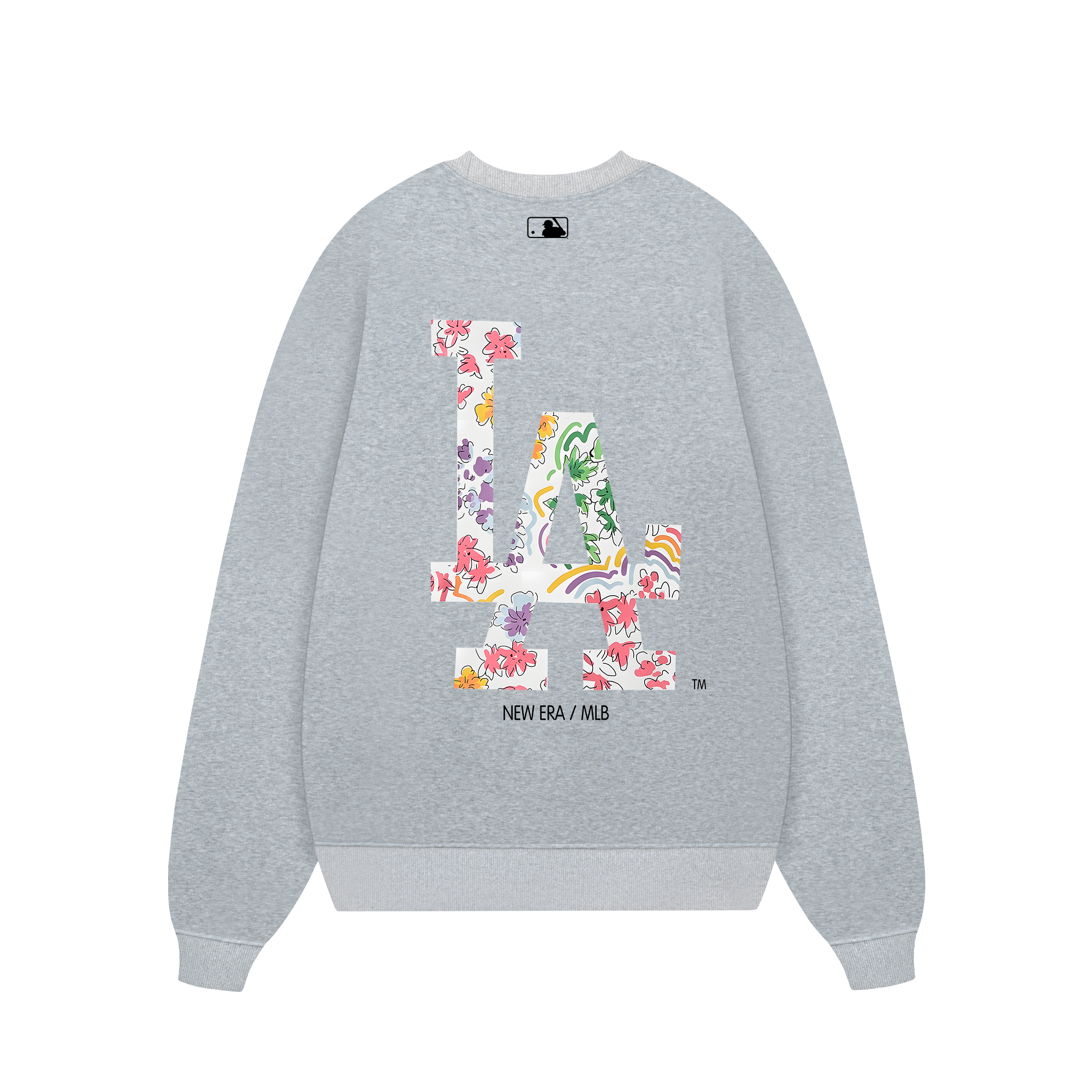 MLB Floral LA Tropical Flower Summer Sweater