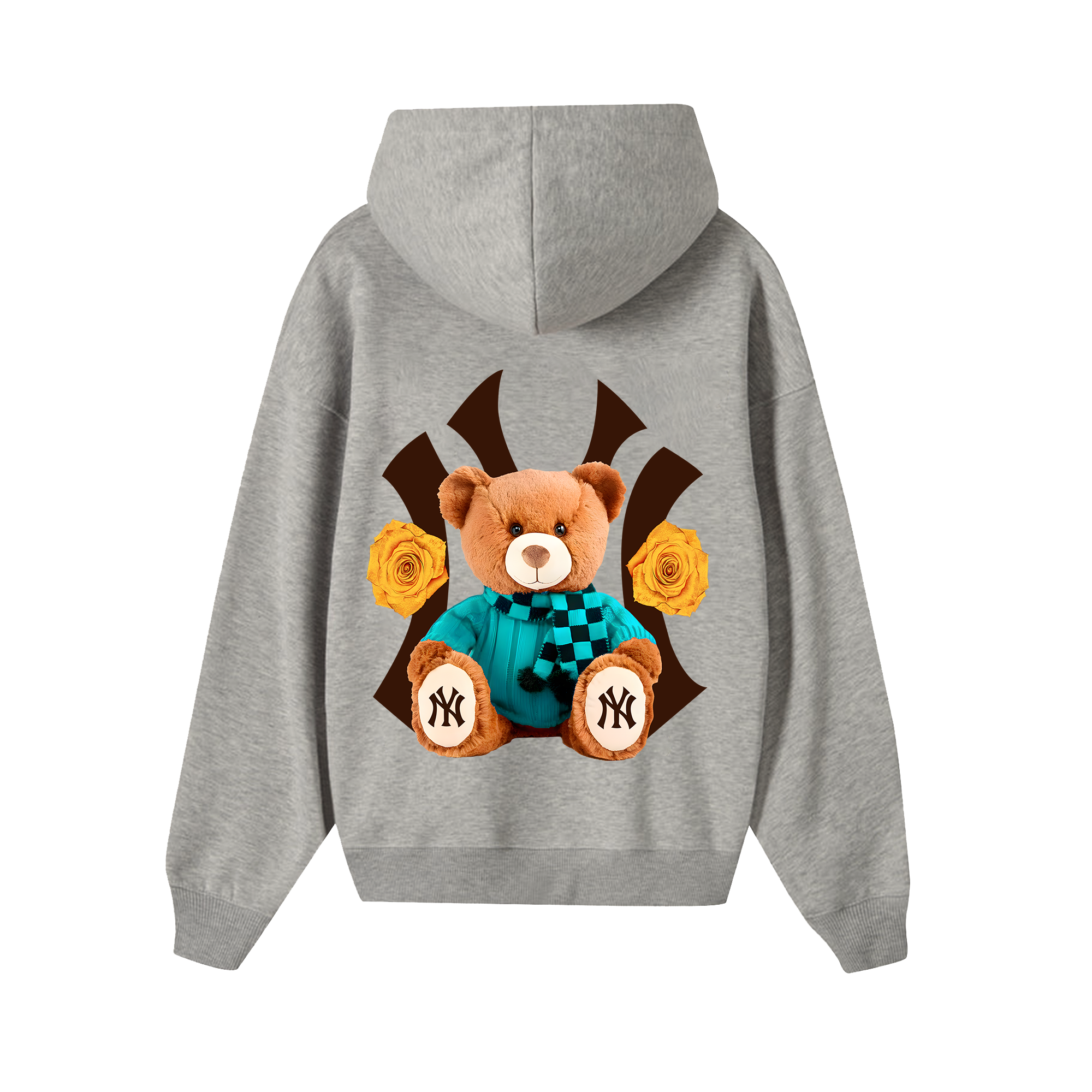 MLB Floral Teddy Bear Hoodie