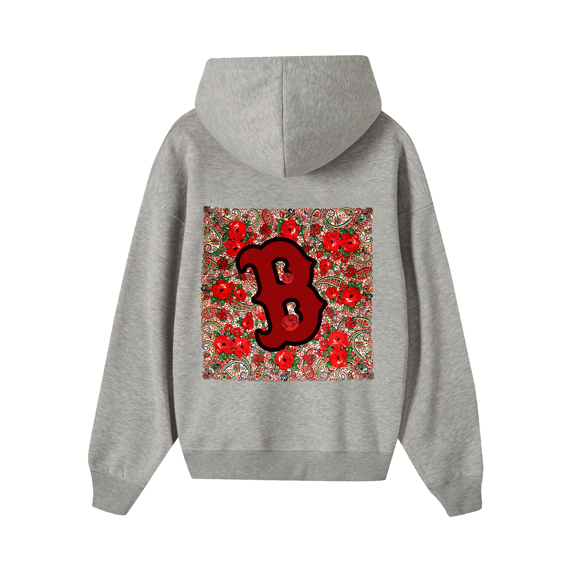 MLB Floral Retro Boston Rose Hoodie