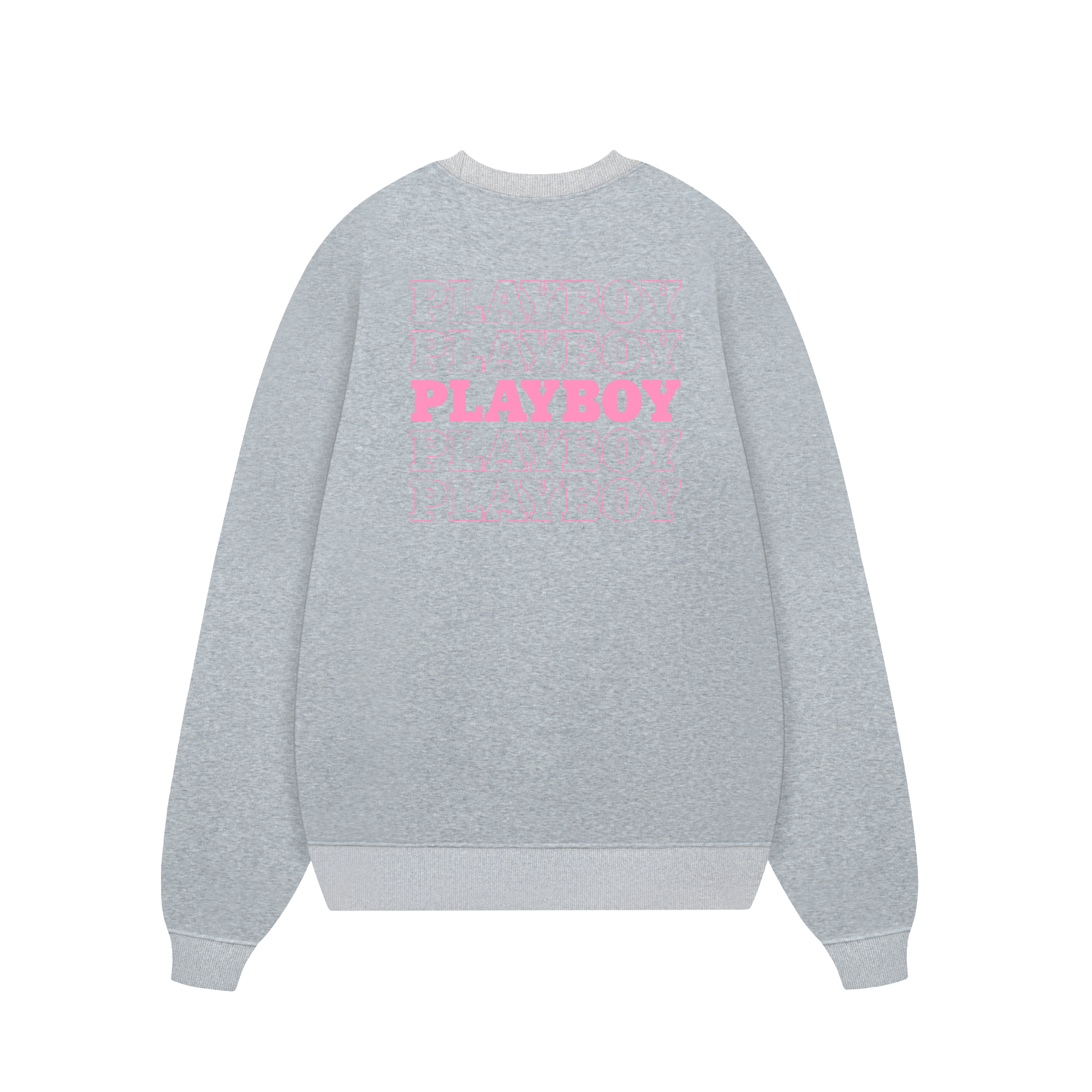 Play Boy Pink Repeating Masthead Sweater