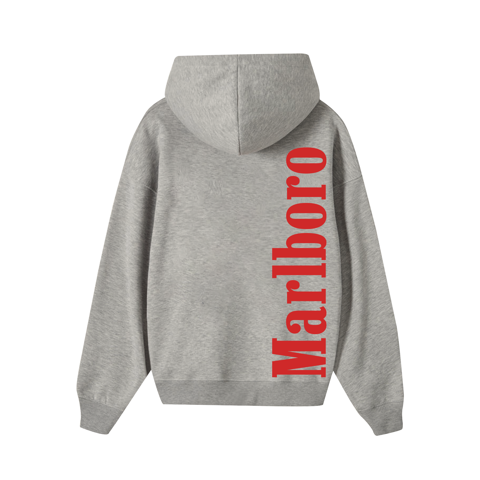 Marlboro Red Typo Logo Hoodie