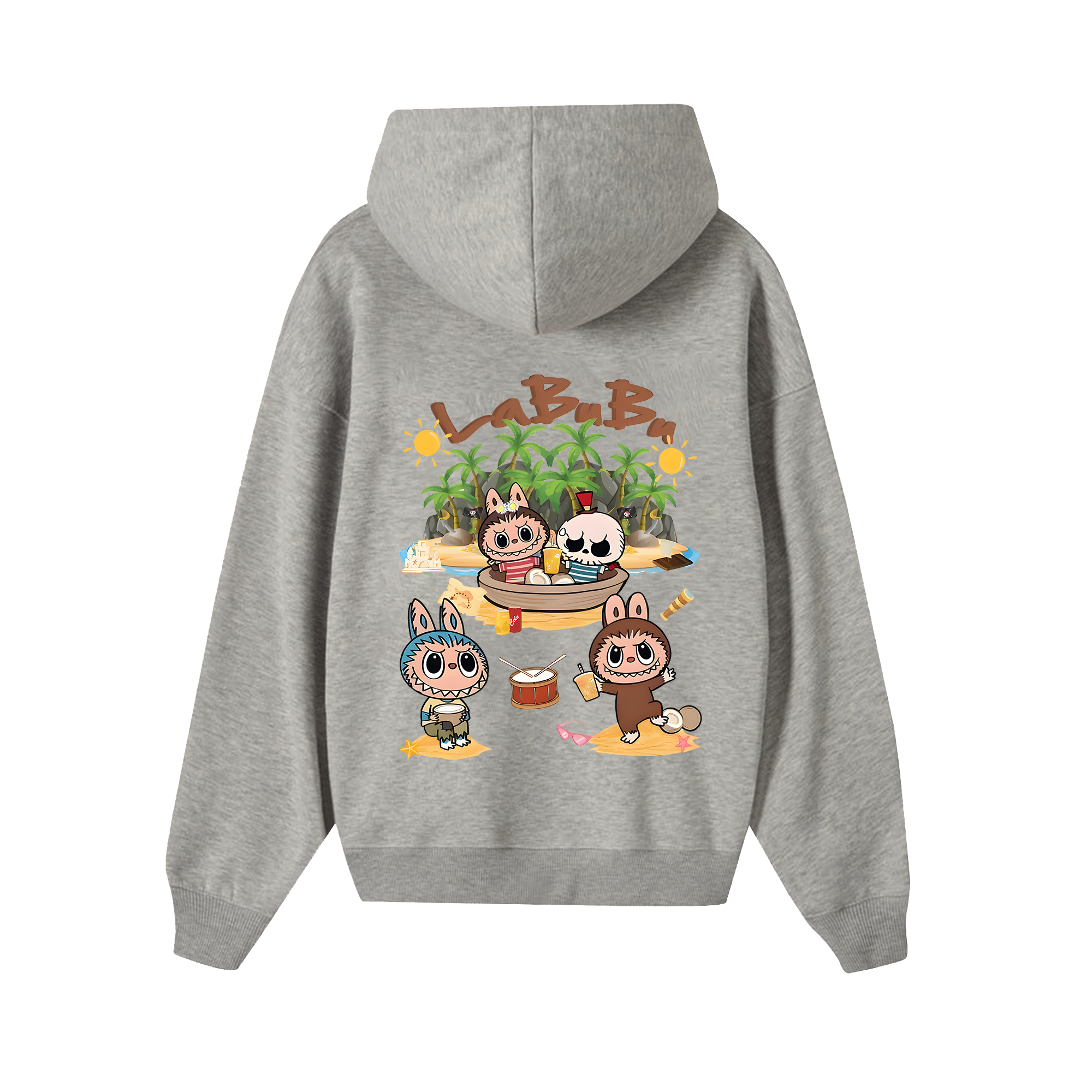 Labubu Summer Beach Hoodie