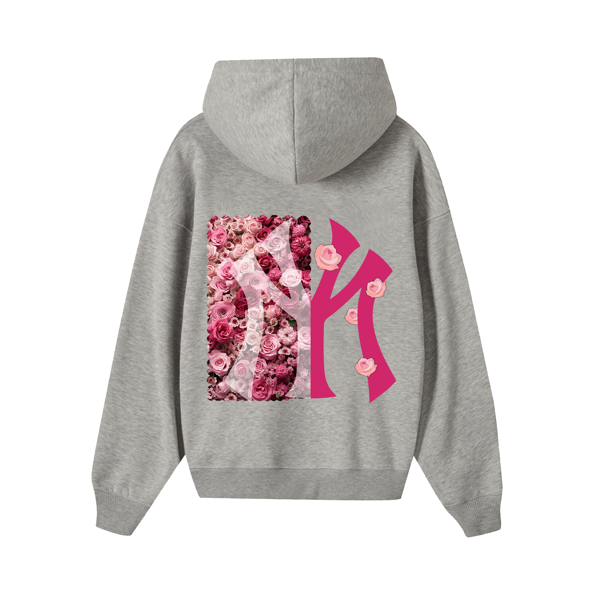 MLB Floral Pink Rose Hoodie