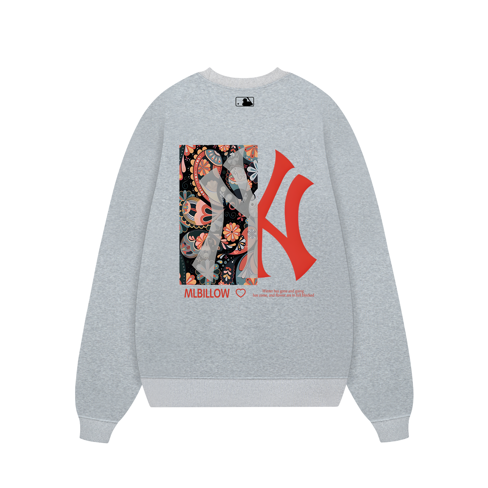 MLB Floral Red Flower MLBILLOW Sweater