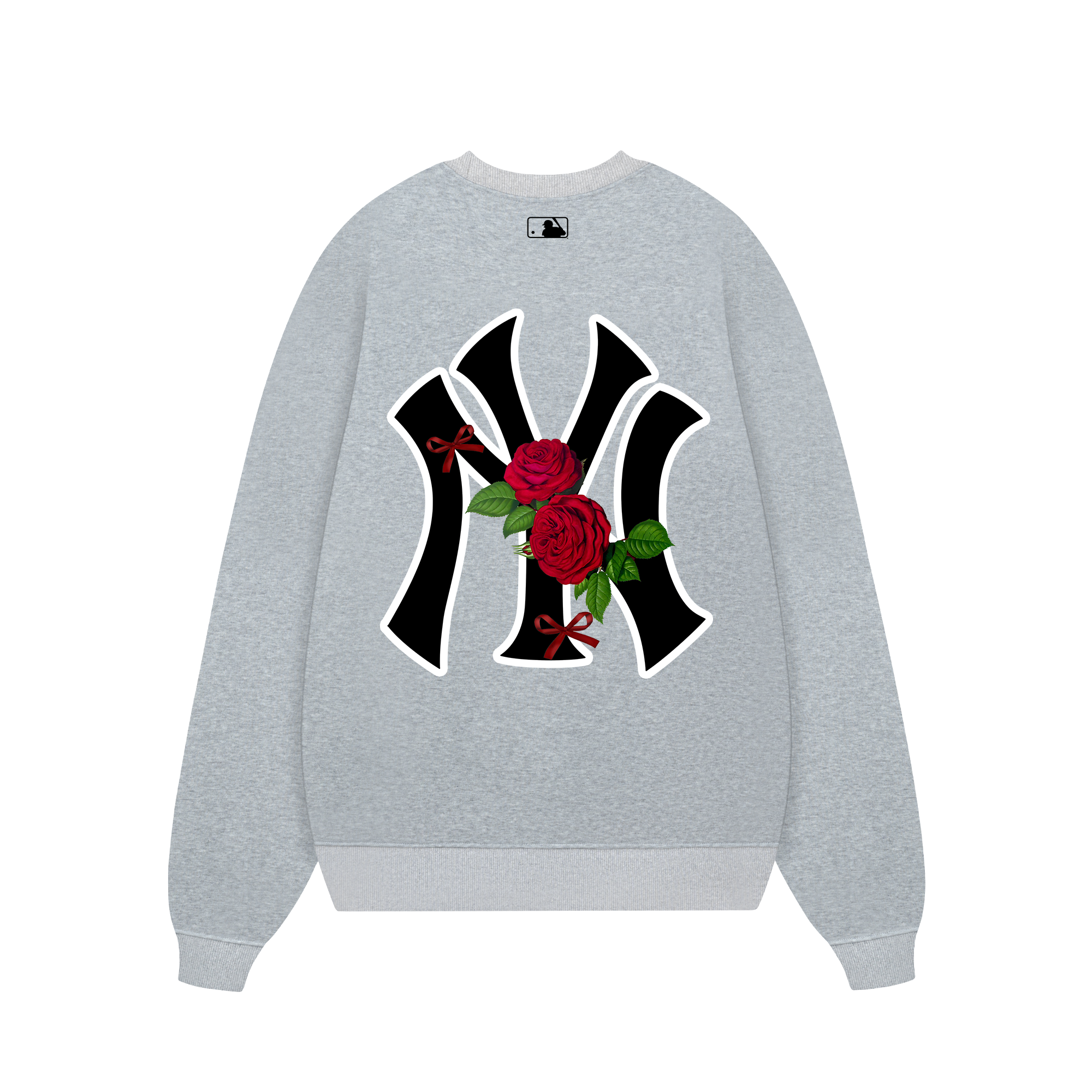 MLB Floral Rose Ribbon Sweater