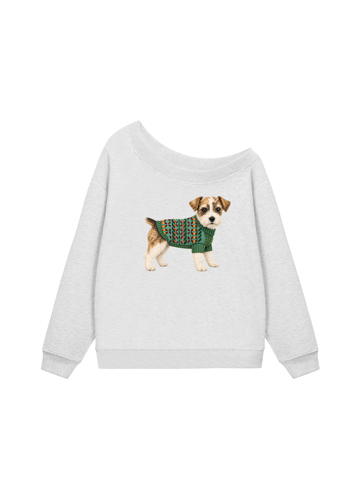Áo Sweater Lệch Vai Nỉ Hai Da Little Buddy