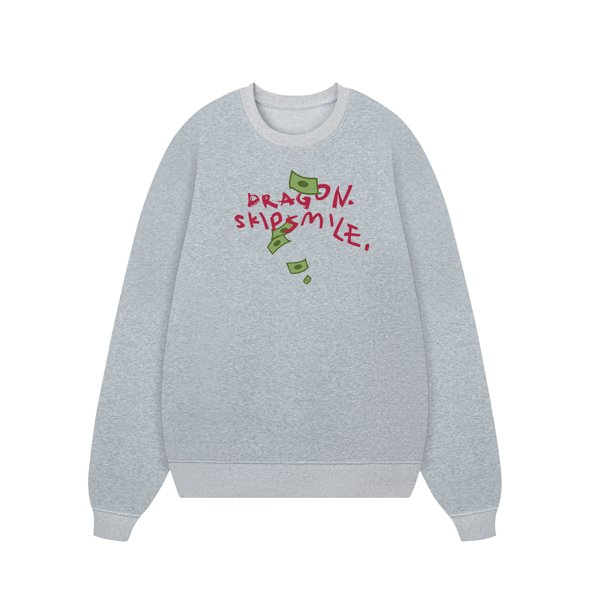 Money Dragon Skip Smile Sweater