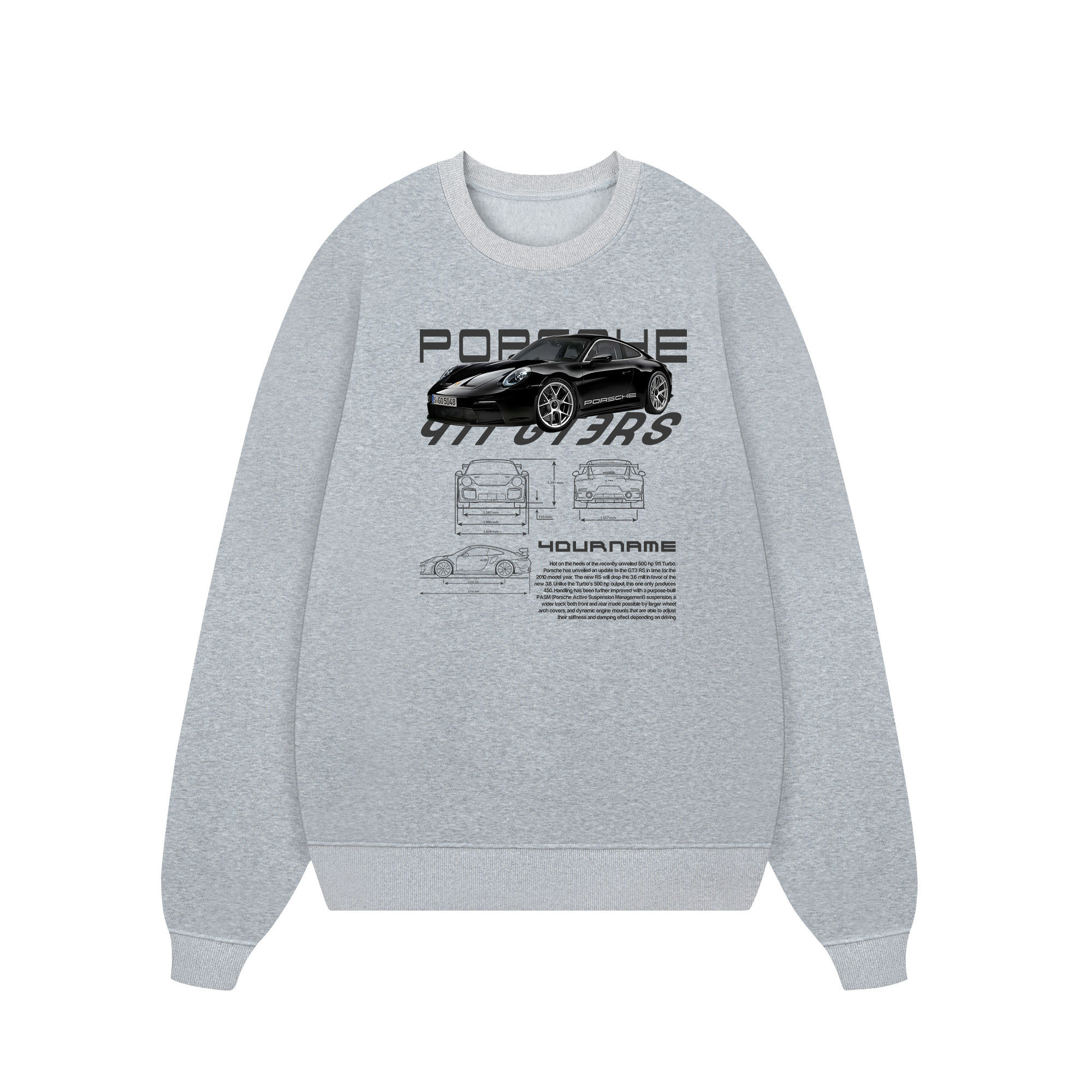 Custom Car Porsche 911 GT3 RS Vintage Sweater