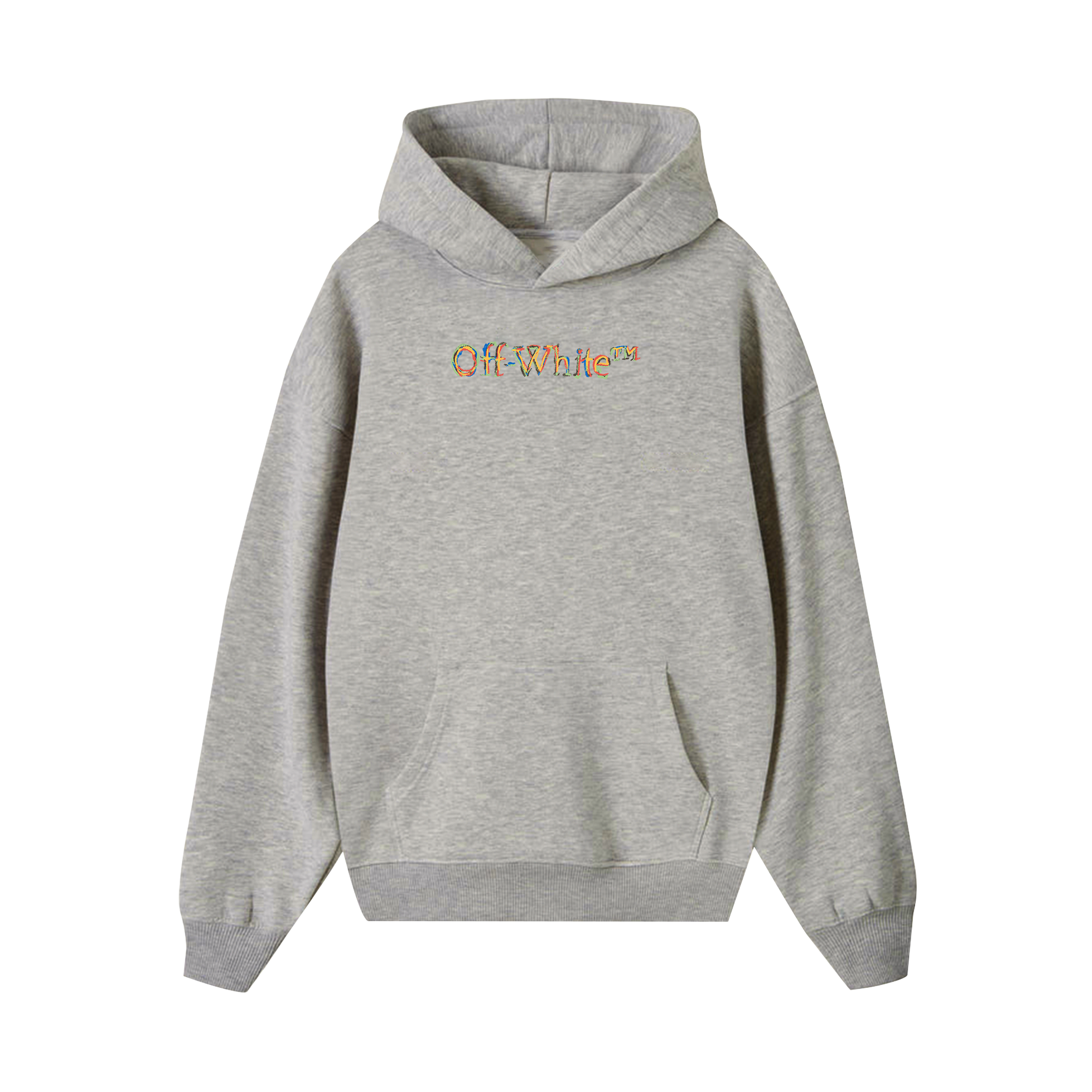 Off White Logo Sketch Crewneck Hoodie