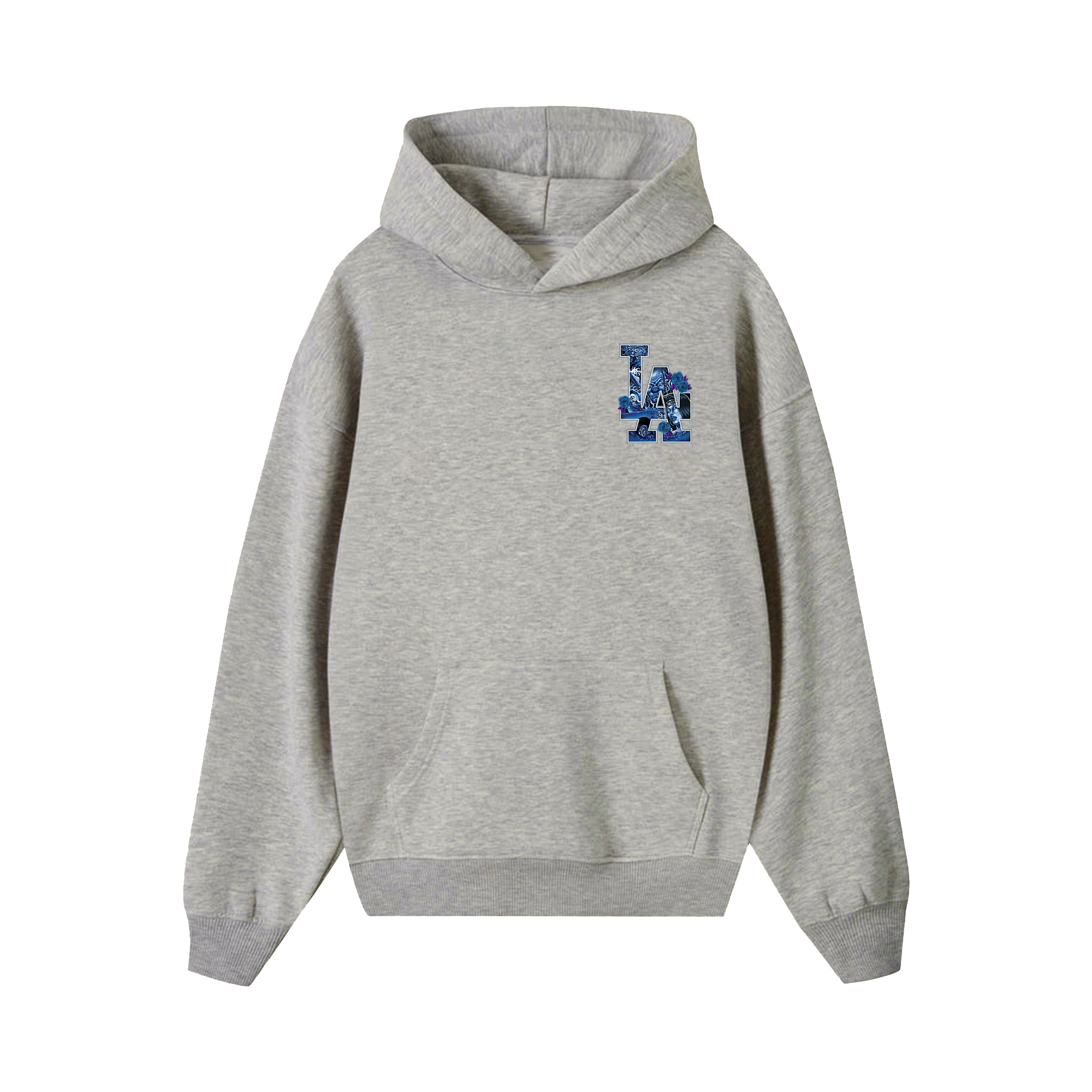 MLB FLoral Blue Rose Gangster Hoodie