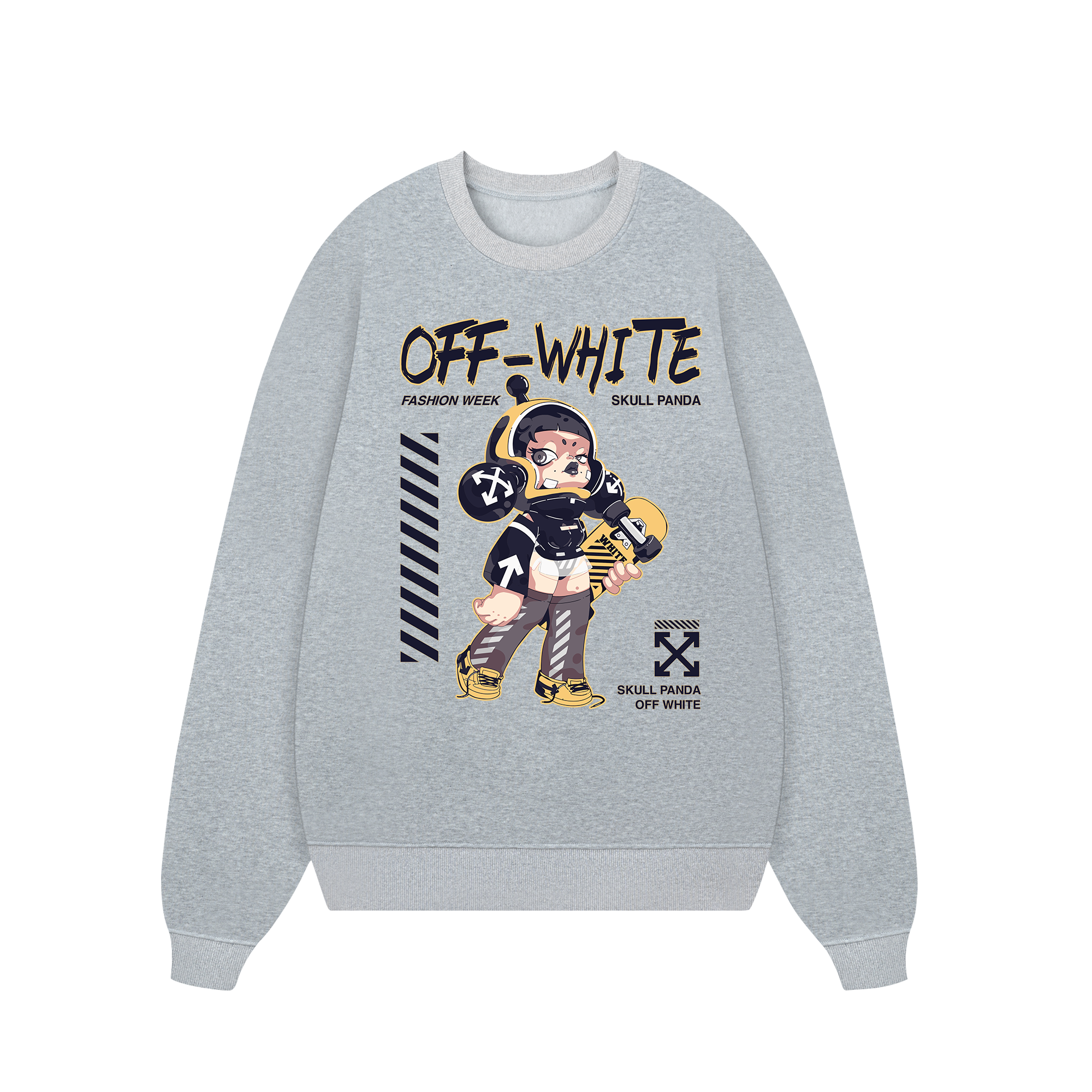 Off White Skull Panda Sweater