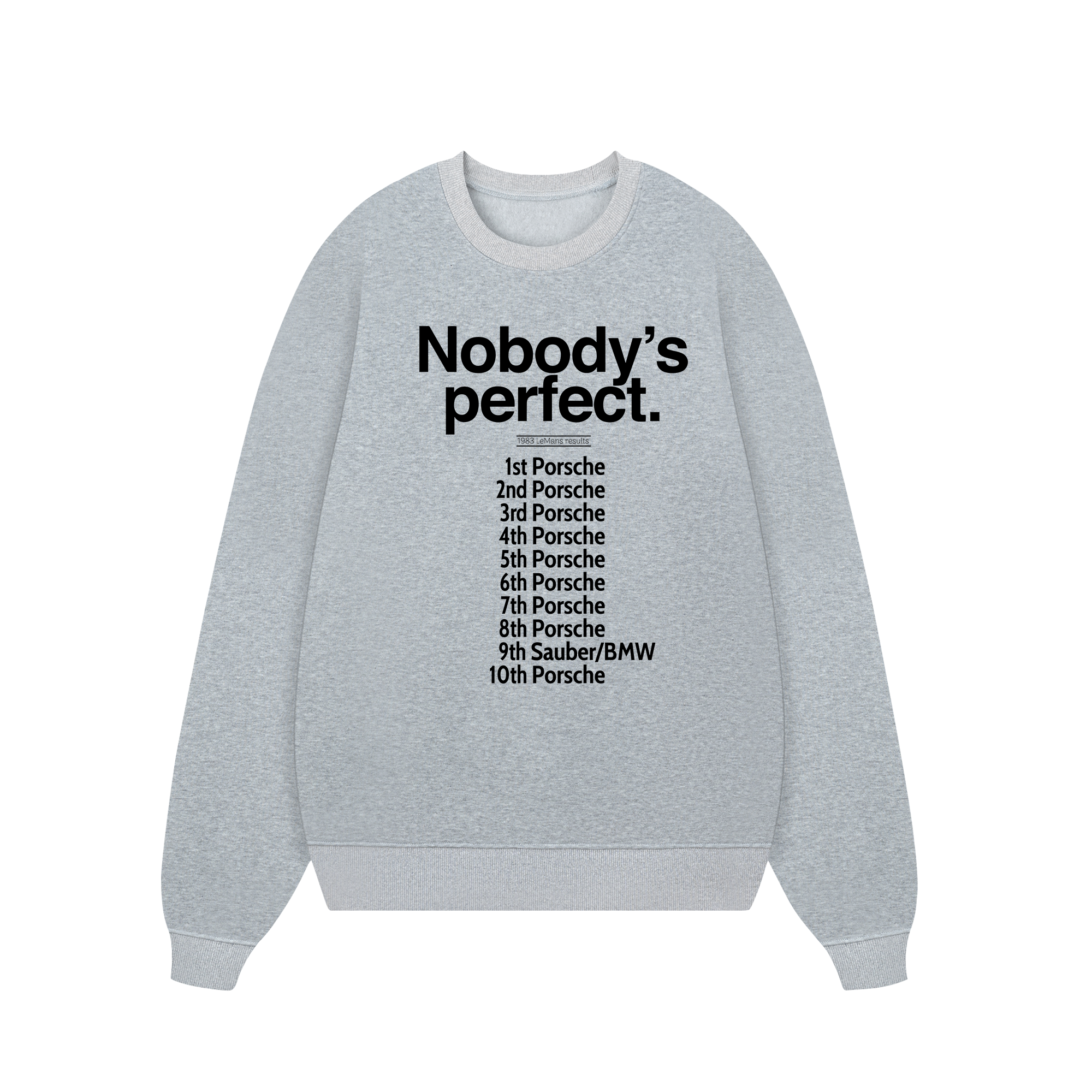 Porsche Nobody's Perfect Sweater