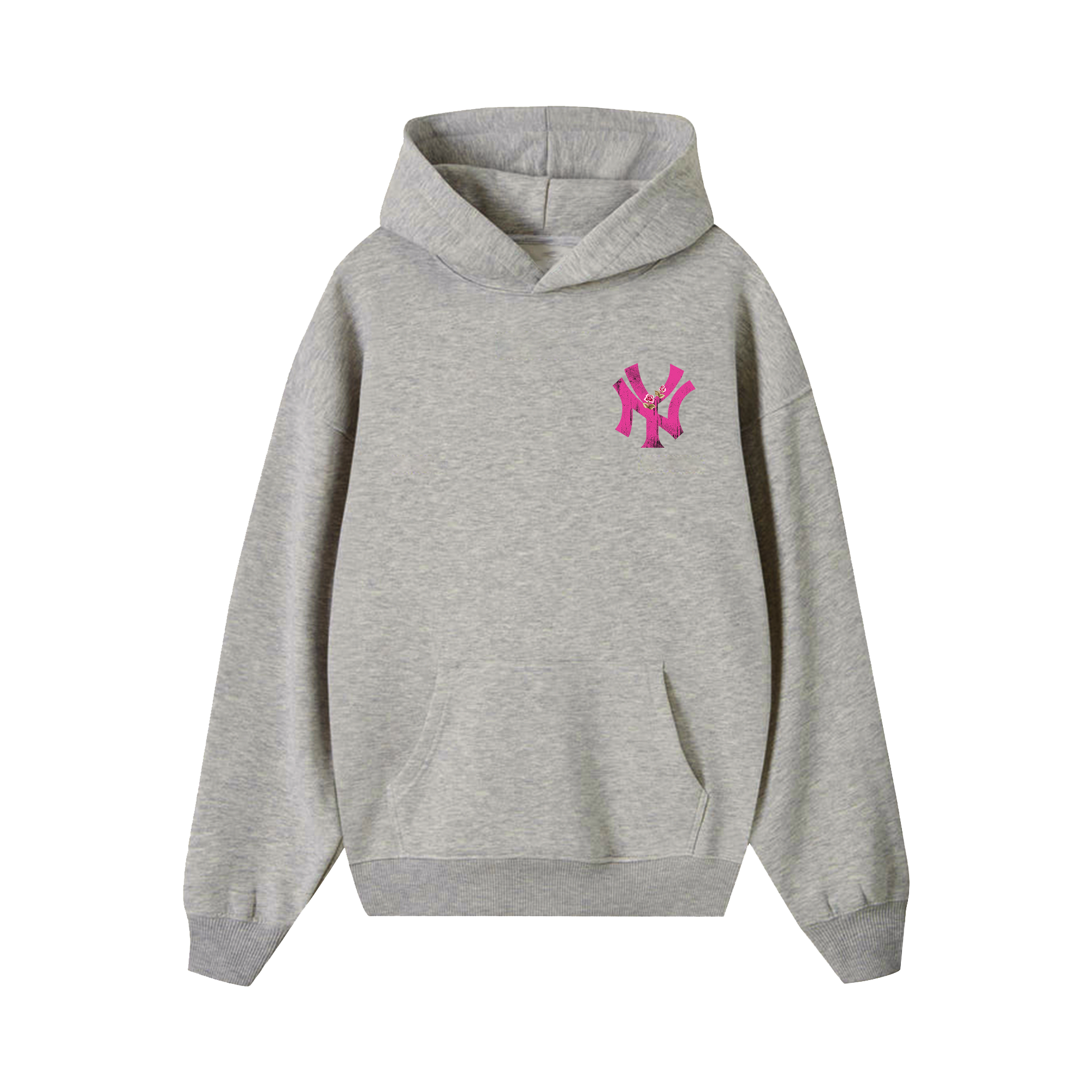 MLB Floral Pink Rose New York Yankees Hoodie