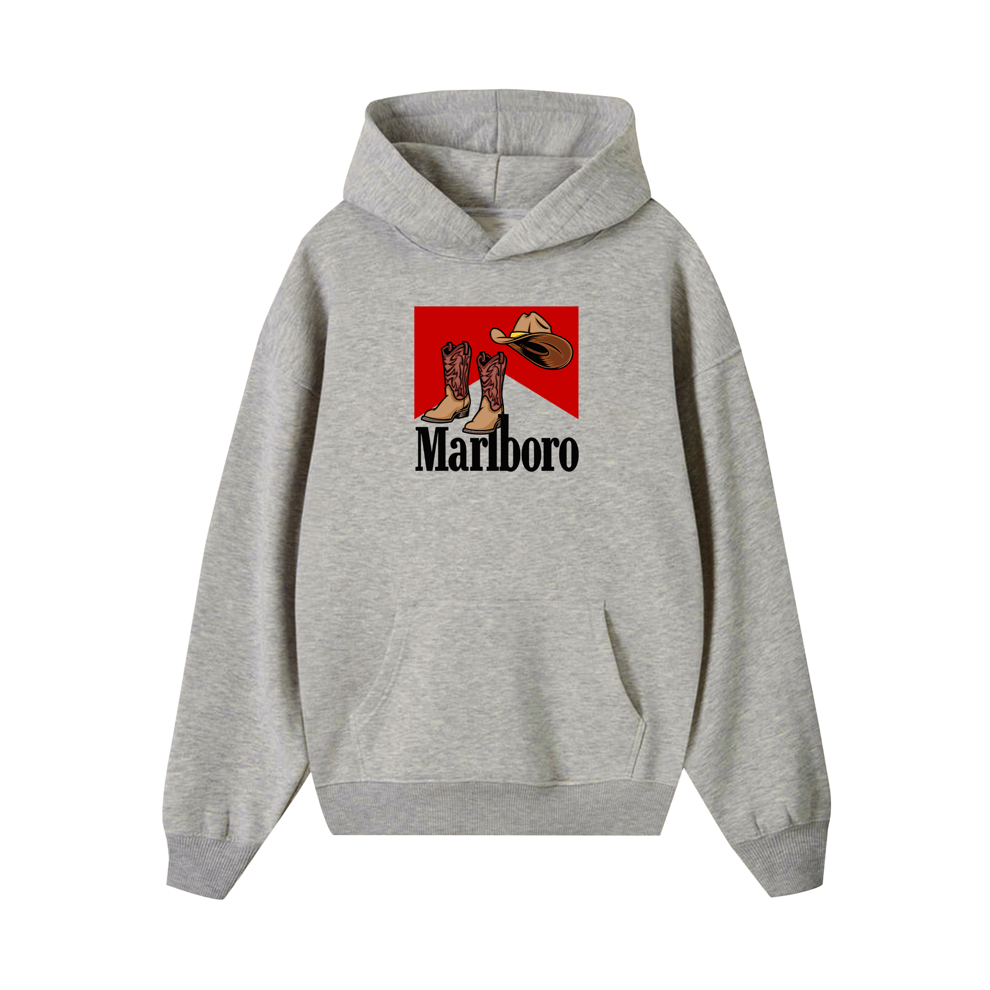 Marlboro Cowboy Hat n Boots Hoodie