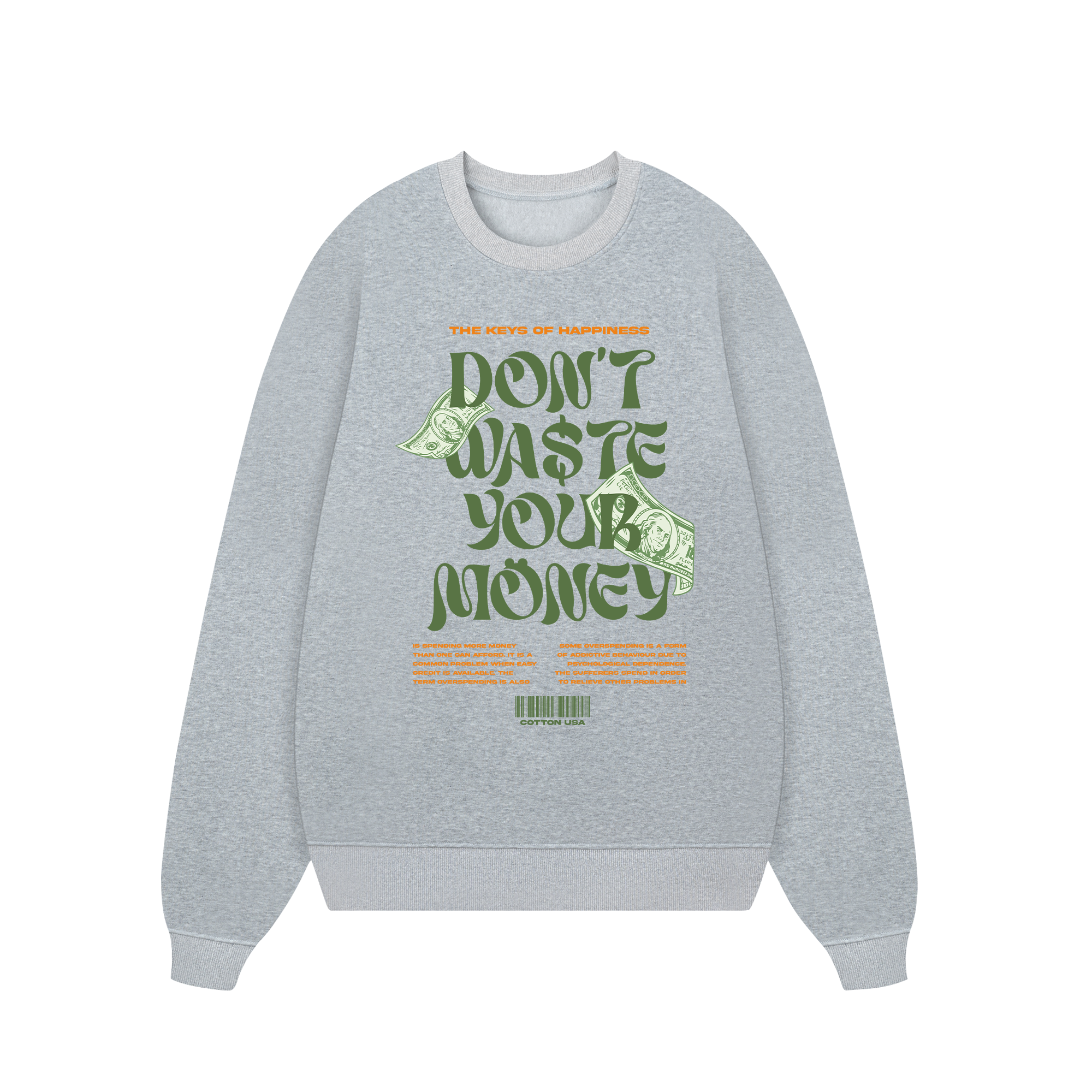 Money The Keys Of Happiness Sweater