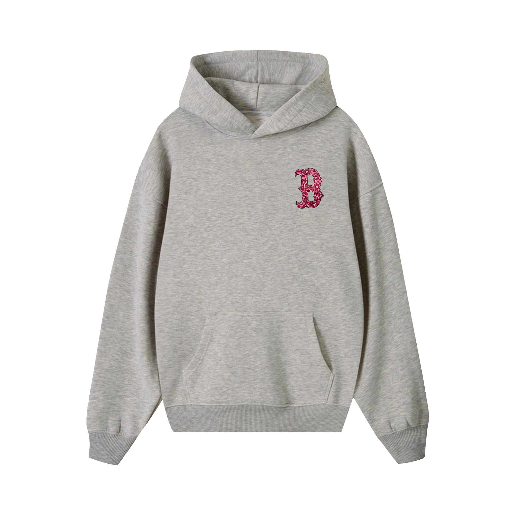 MLB FLoral Boston Red Bandana Hoodie