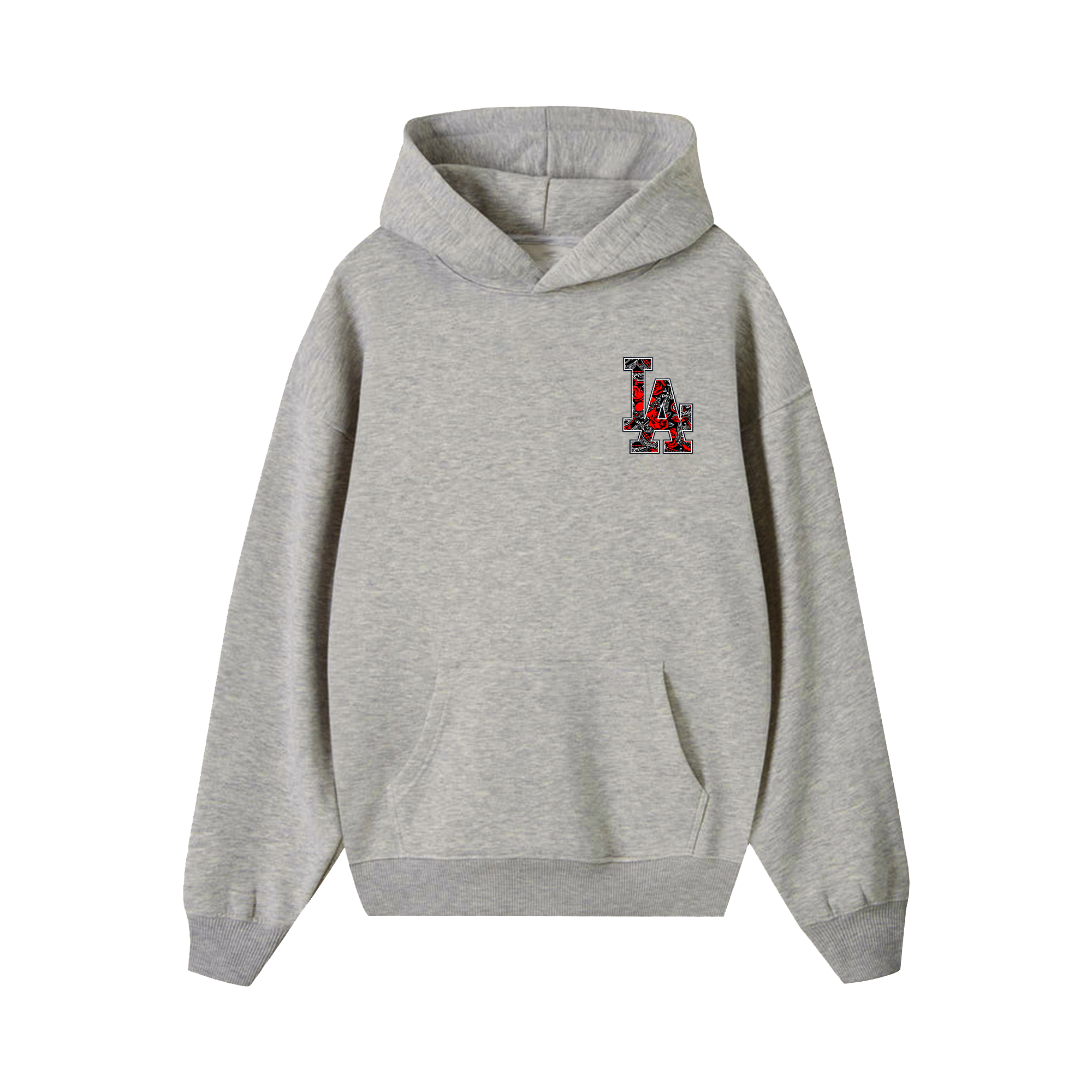 MLB Floral LA Rose Black Hoodie