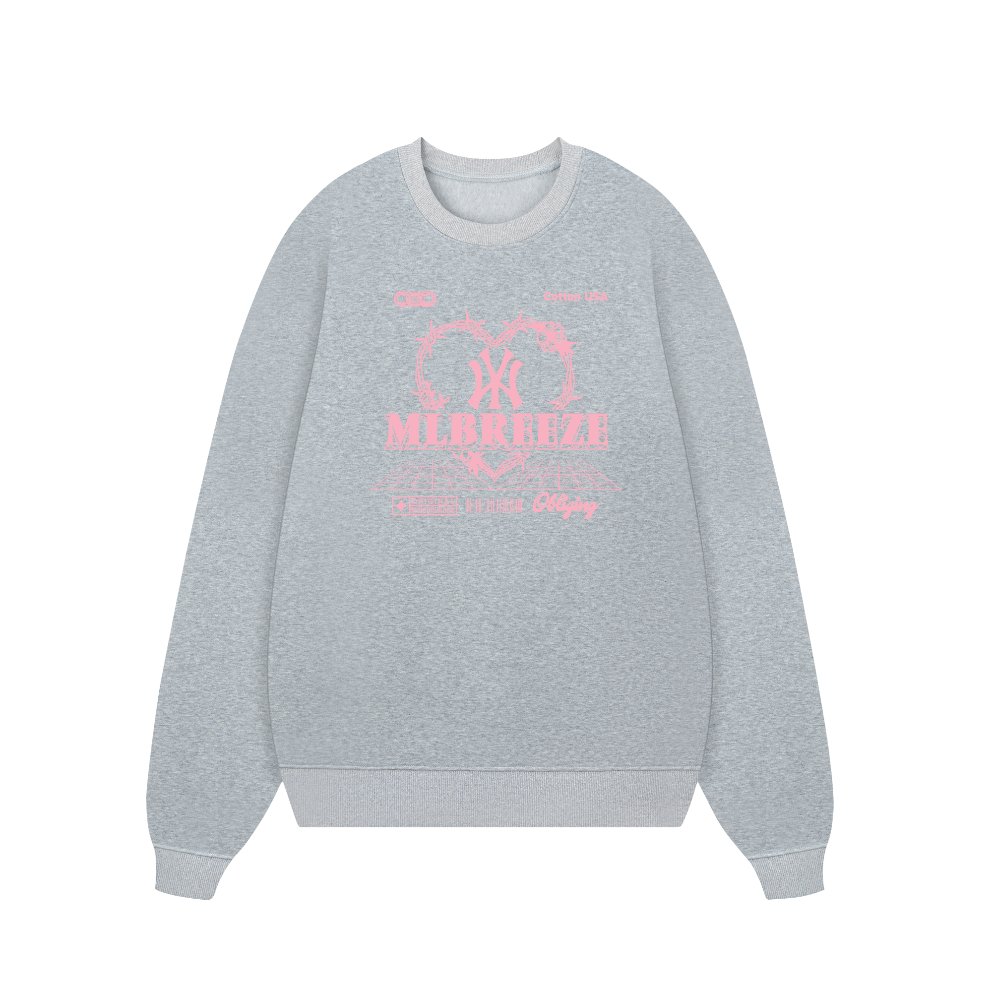 MLB Obliging Metal Heart Sweater