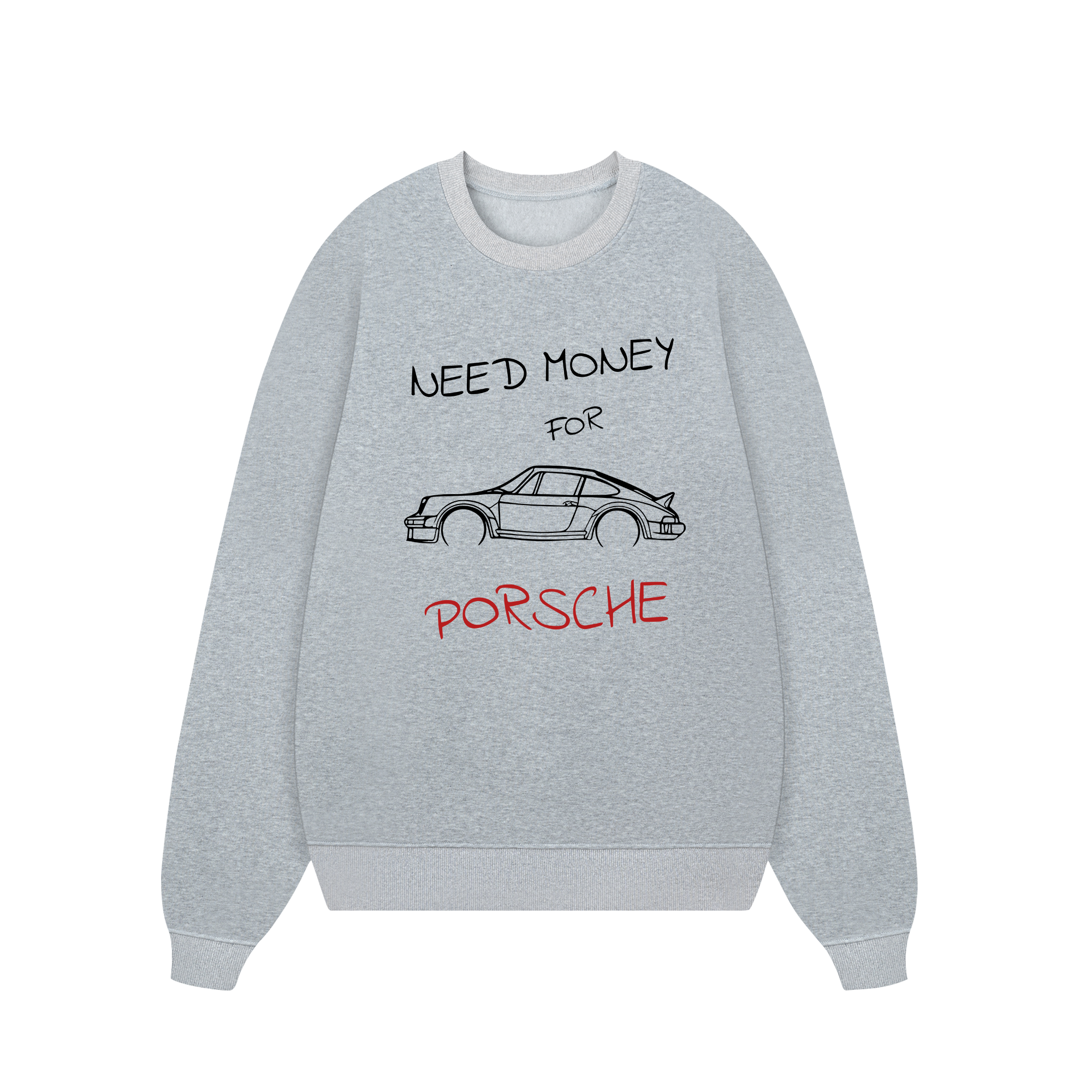 Porsche Need Money Sketch Sweater