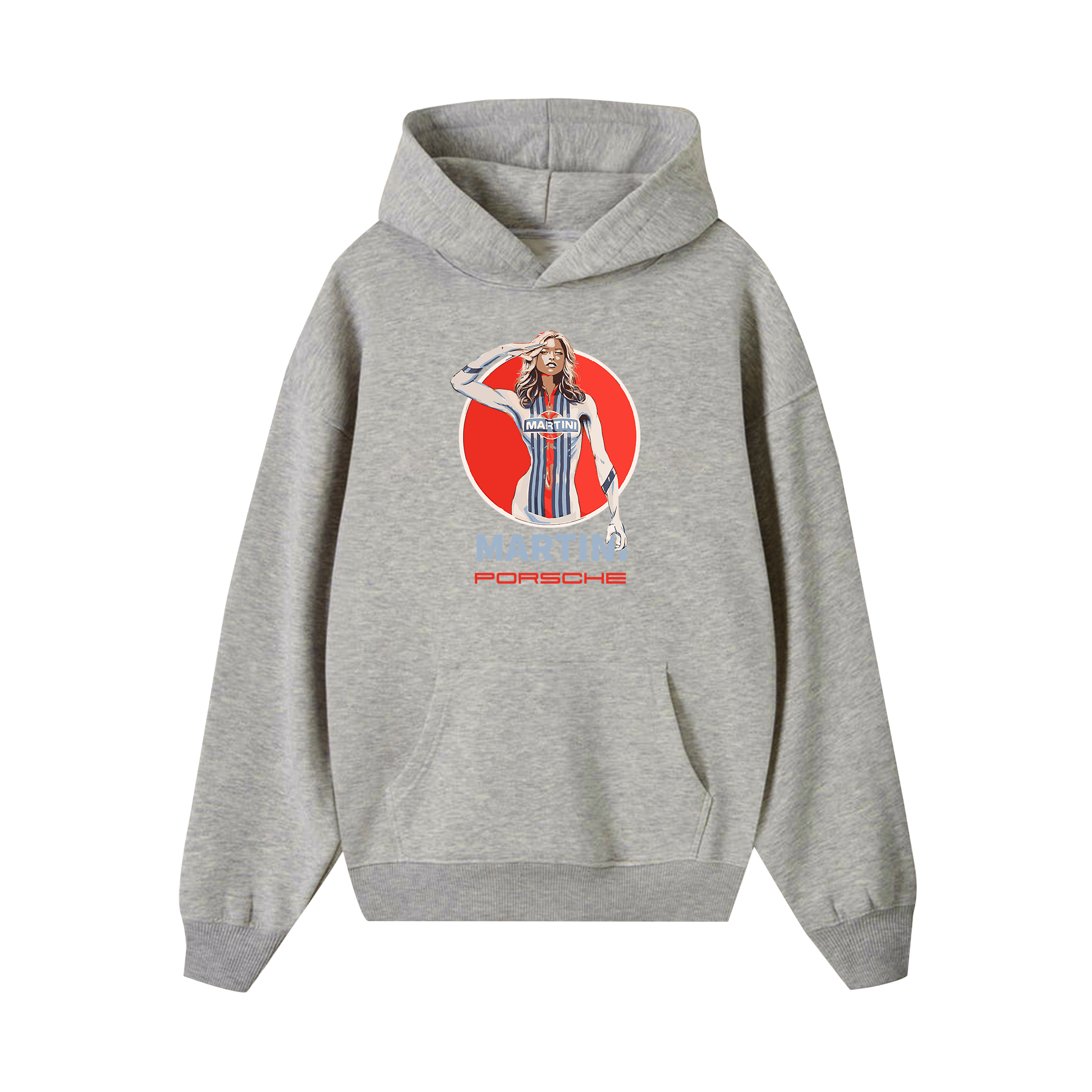 Porsche Girl Posing Martini Hoodie