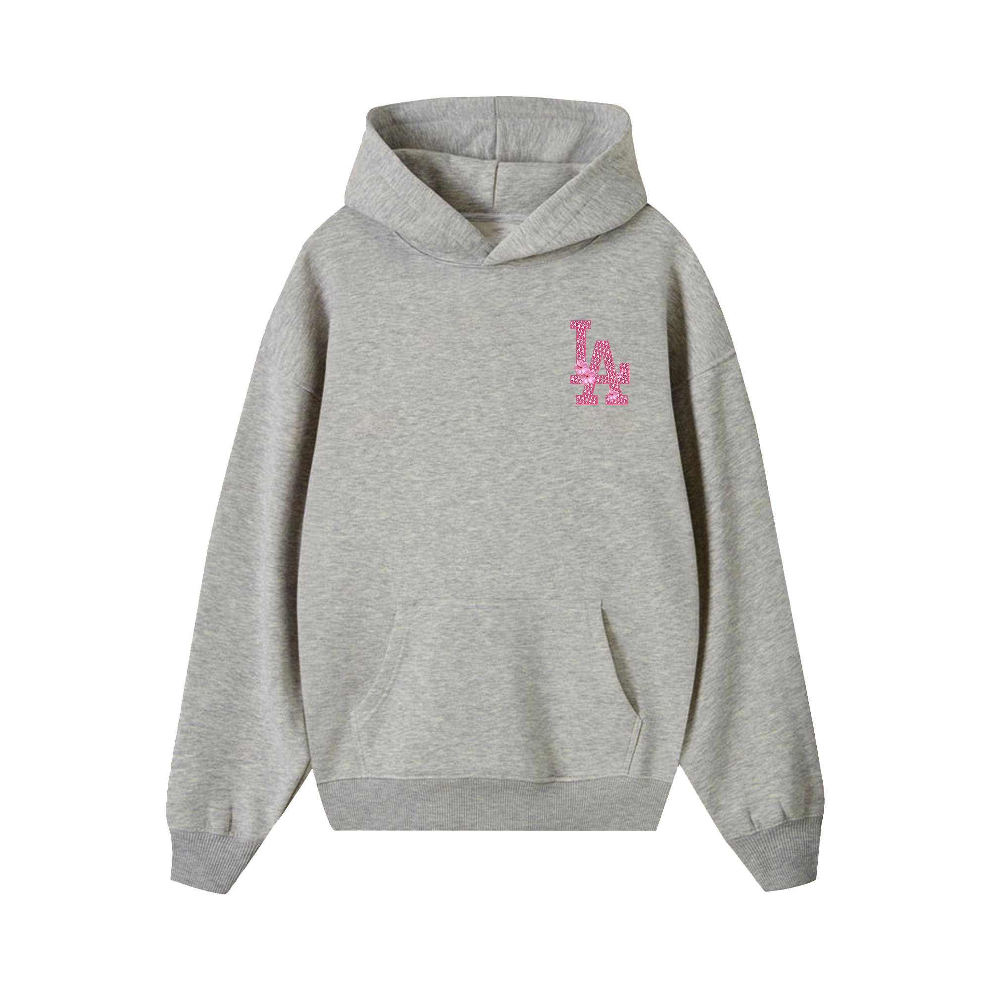 MLB Floral Pink Peach LA Flower Hoodie