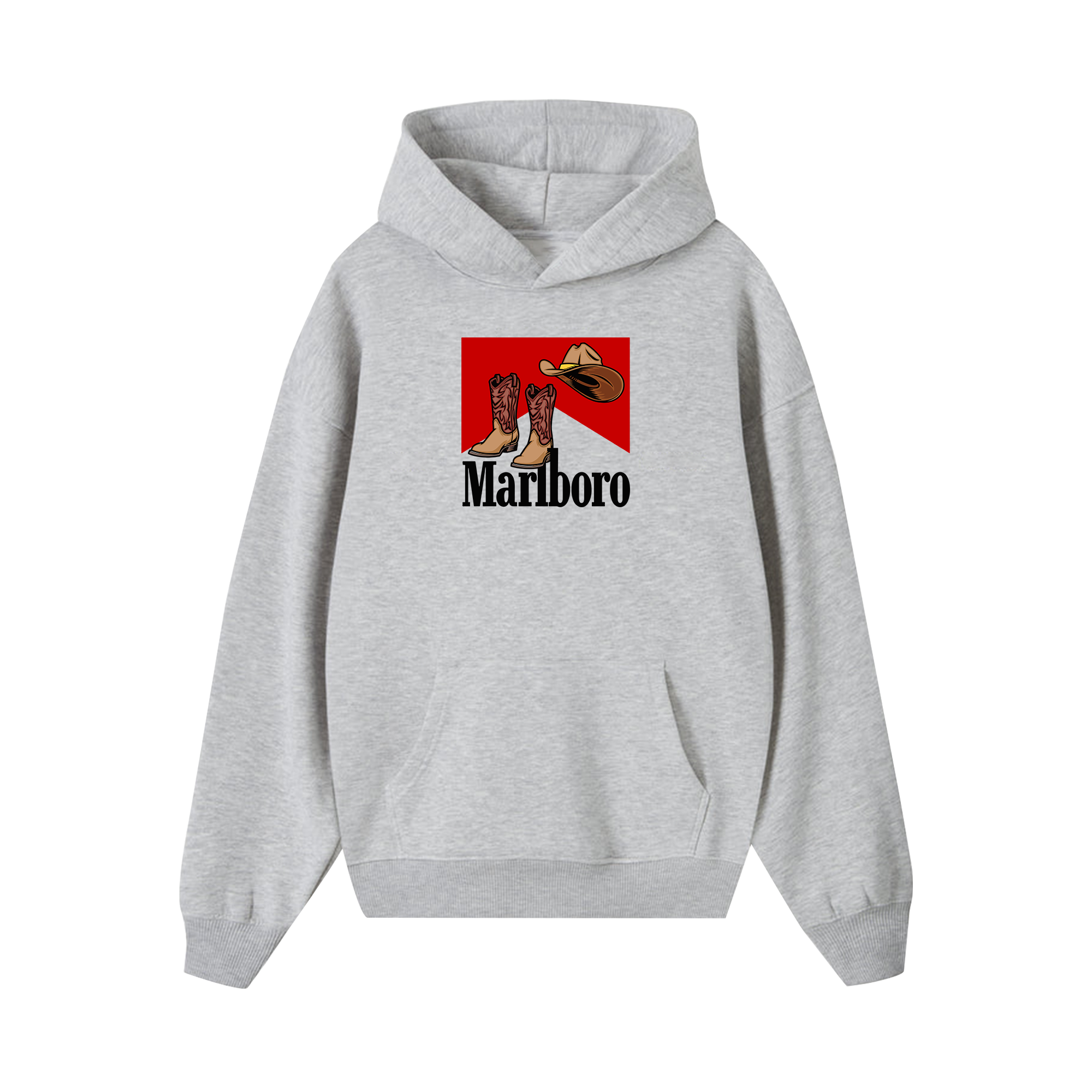 Marlboro Cowboy Hat n Boots Hoodie