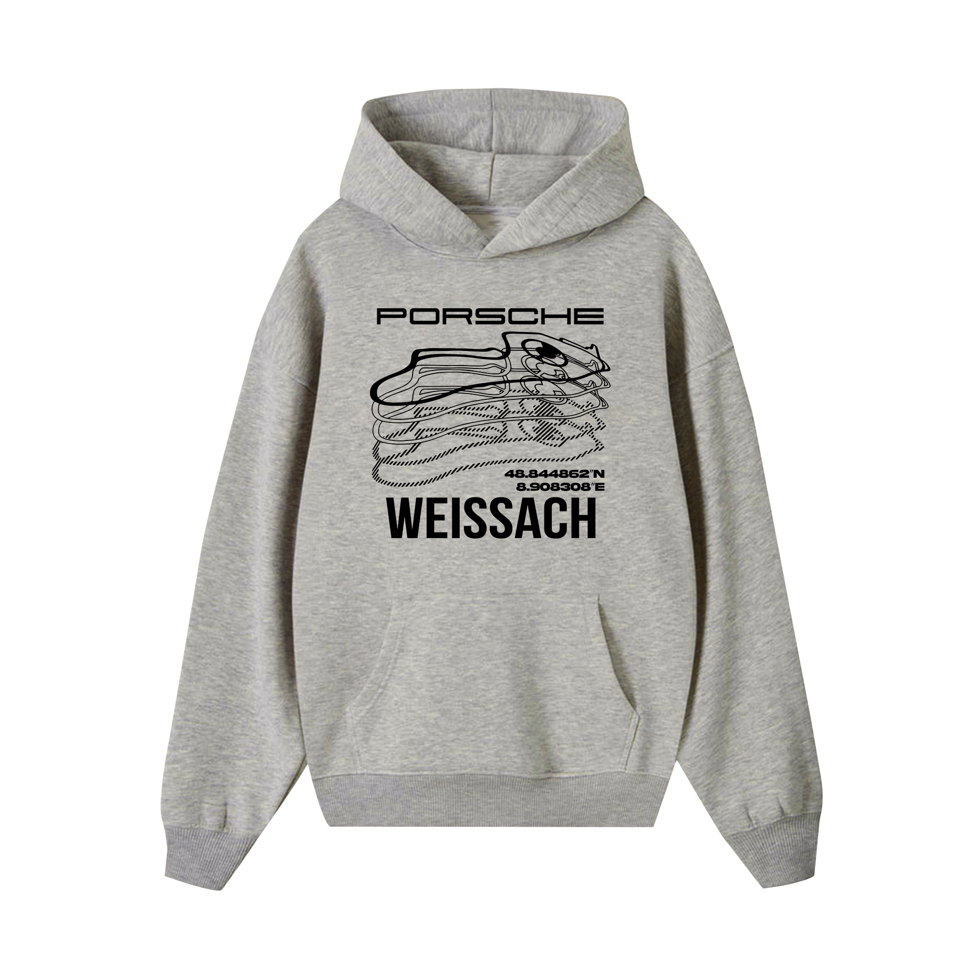 Porsche Weissach Map Hoodie