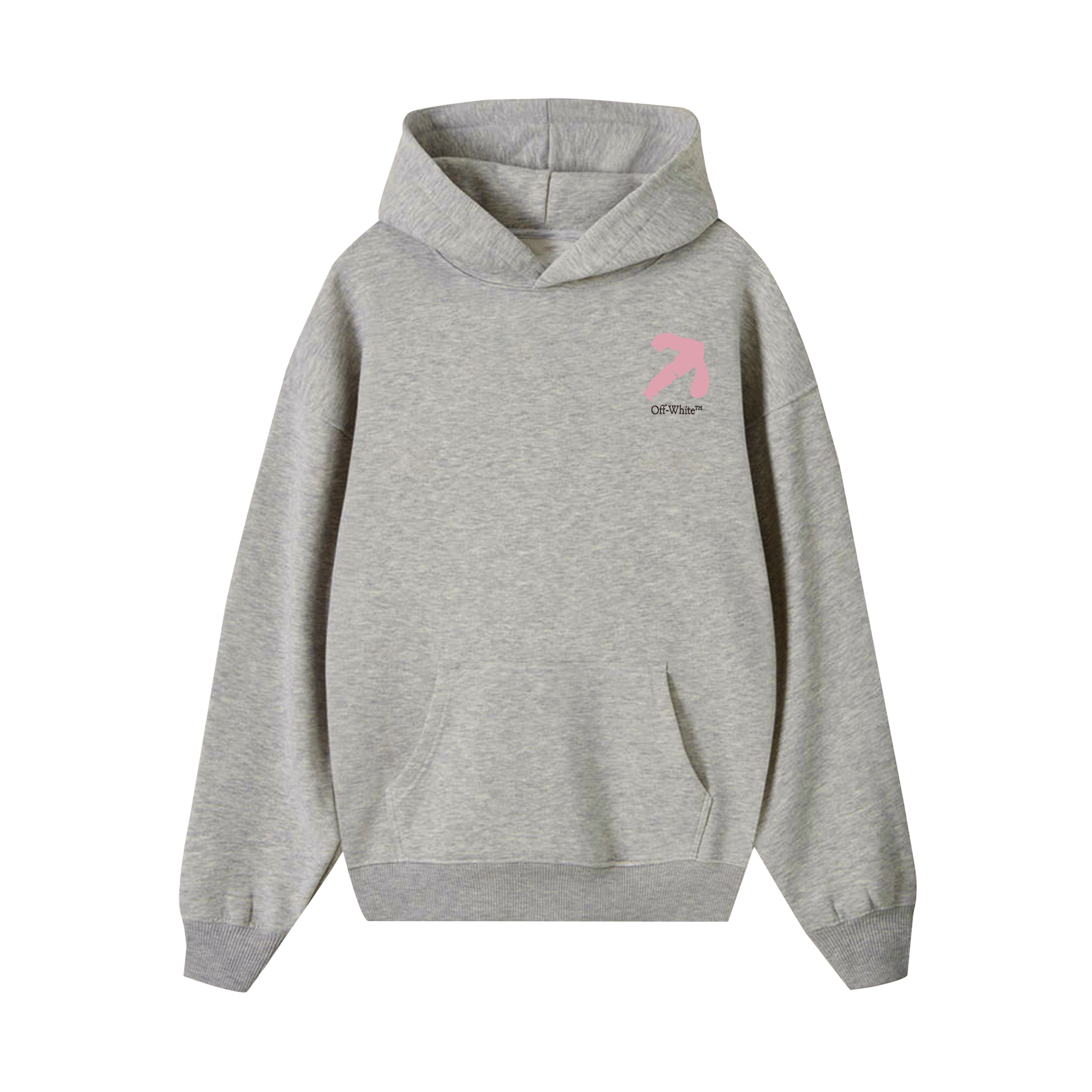 Off White Brush Pink Arrow Hoodie