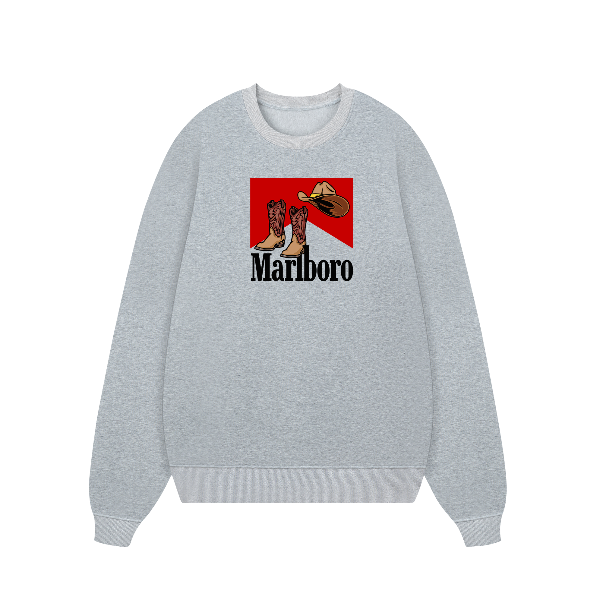 Marlboro Cowboy Hat n Boots Sweater