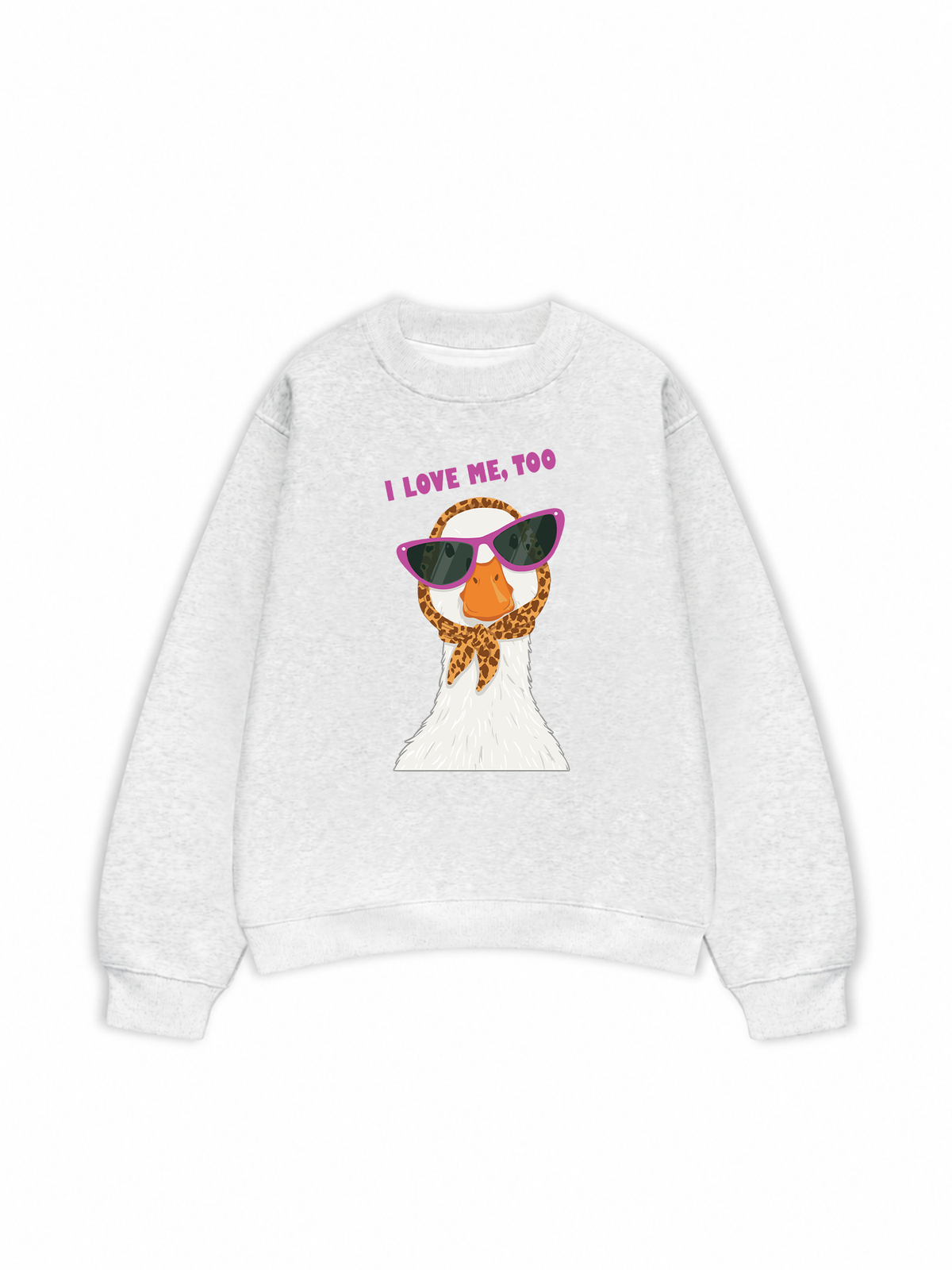 Áo Sweater Nỉ Hai Da Farm Lady Duck I Love Me Too