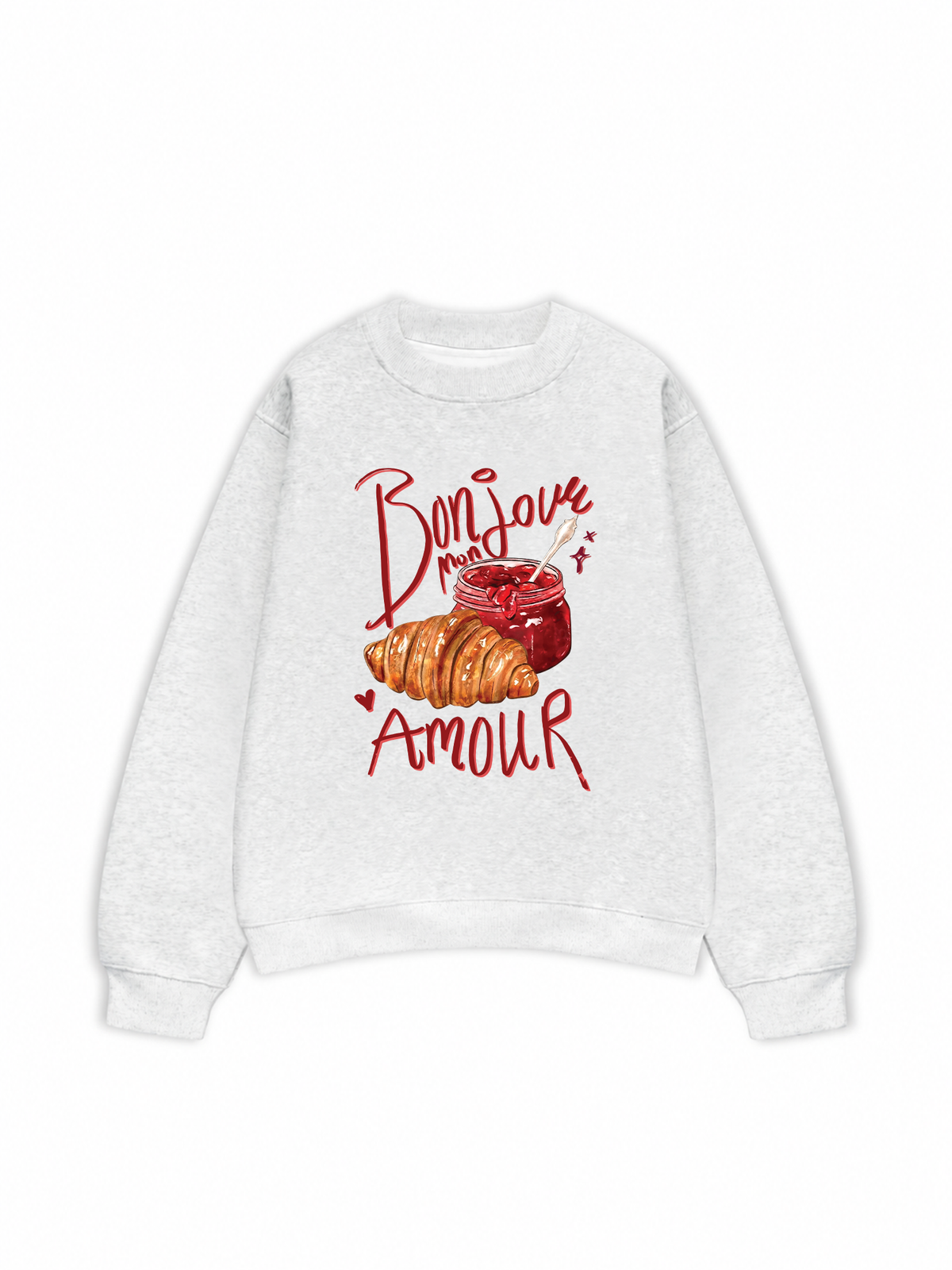 Áo Sweater Nỉ Hai Da Yummy Mood Bonjour Amour
