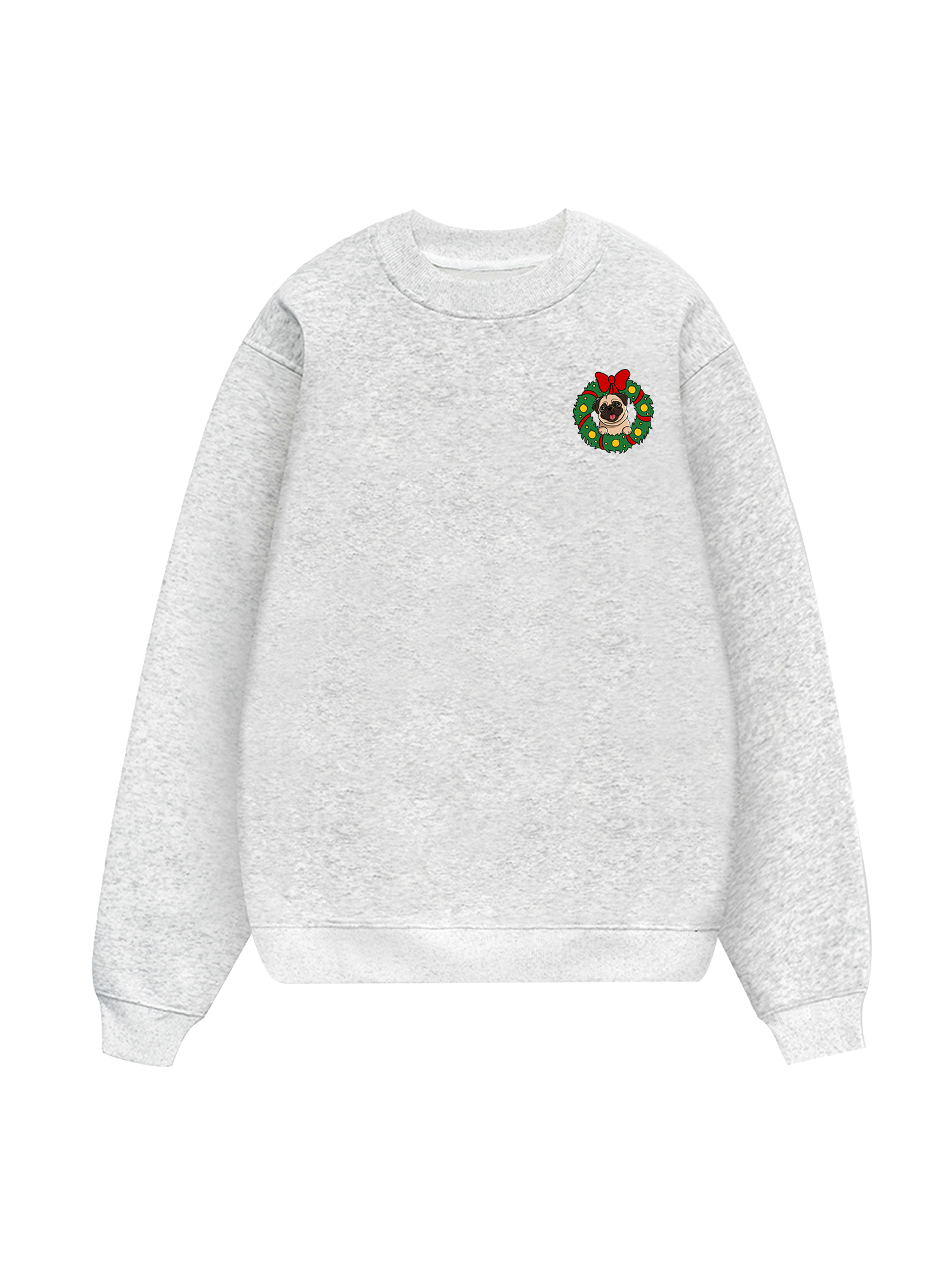 Pug In A Wreath Sweater