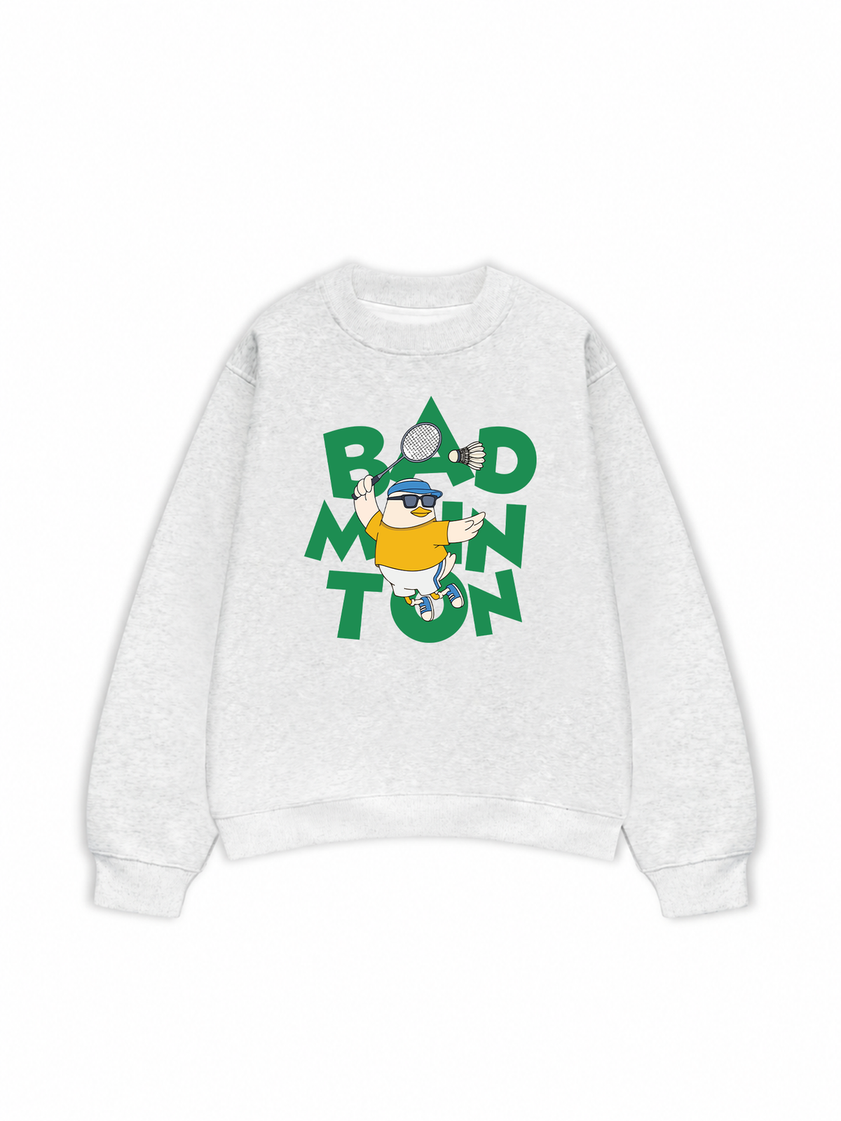 Áo Sweater Nỉ Hai Da Badminton Duck