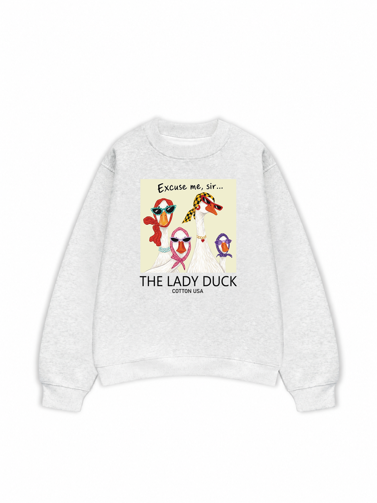 Áo Sweater Nỉ Hai Da Farrm Lady Duck