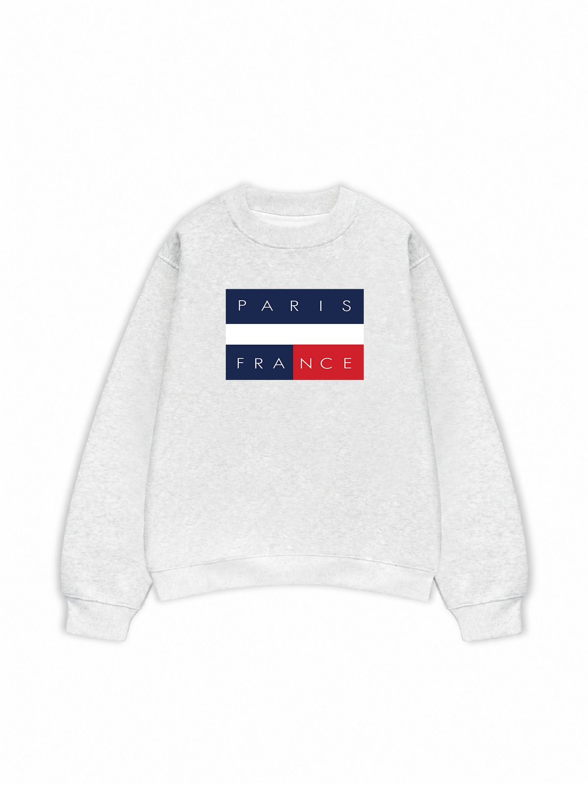 Áo Sweater Nỉ Hai Da Paris France Flag