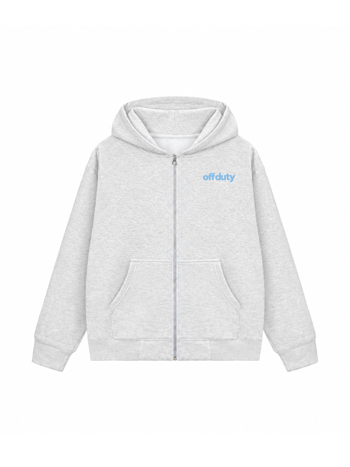 Áo Hoodie Zip Nỉ Hai Da Blue Off Duty