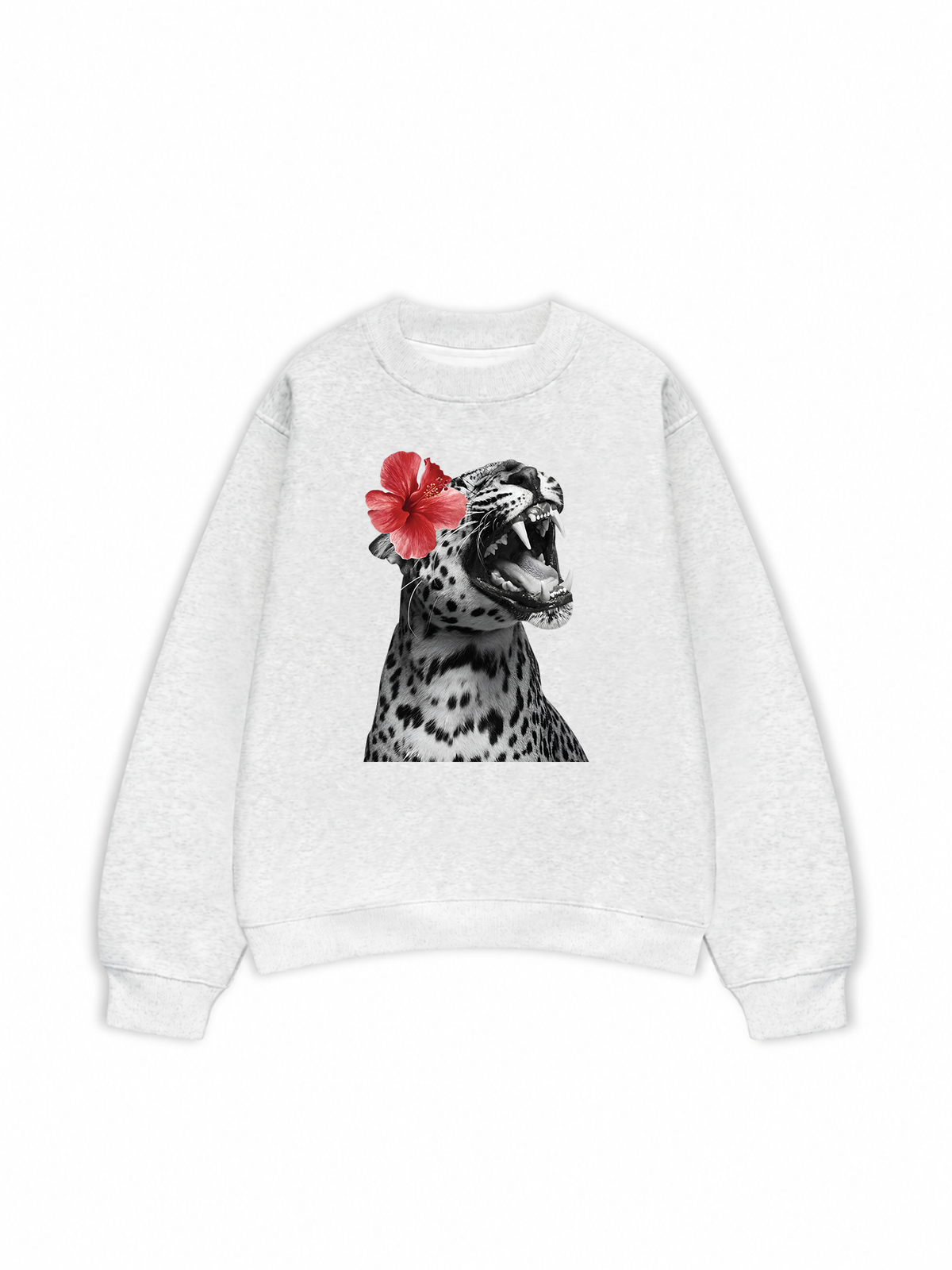 Áo Sweater Nỉ Hai Da Urban Leopard Roar Flower