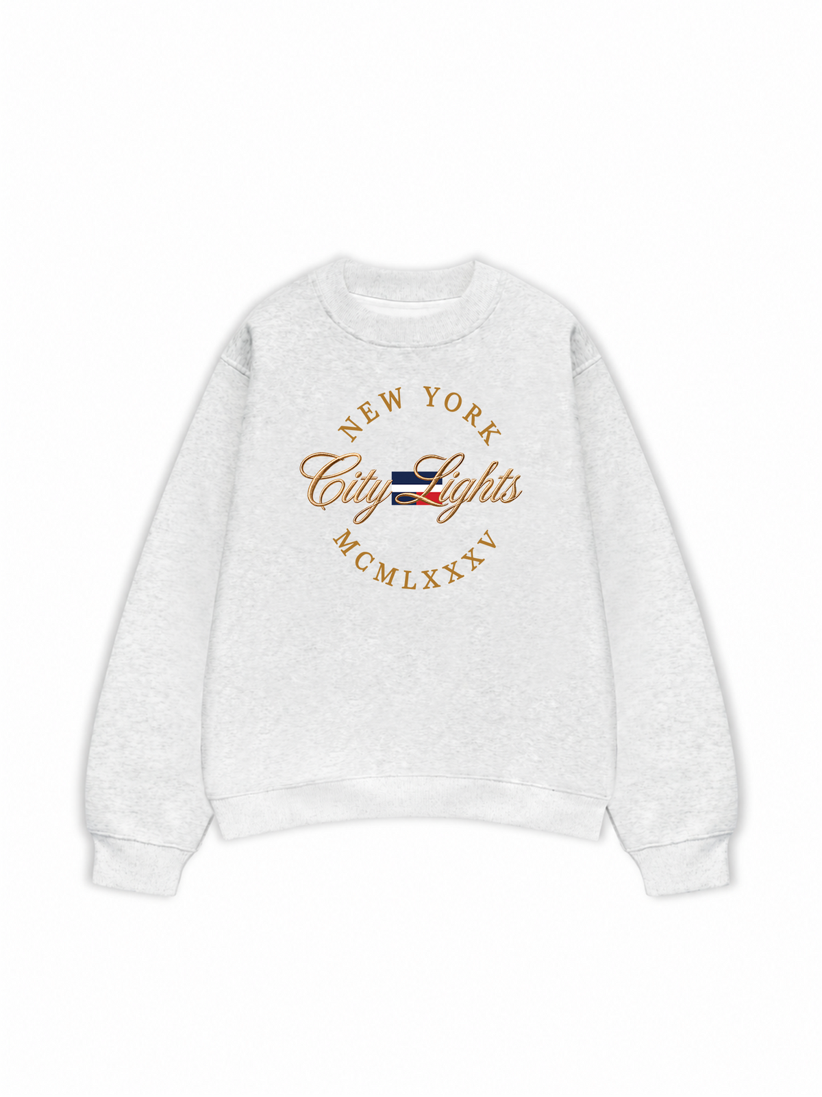 Áo Sweater Nỉ Hai Da  City Lights New York