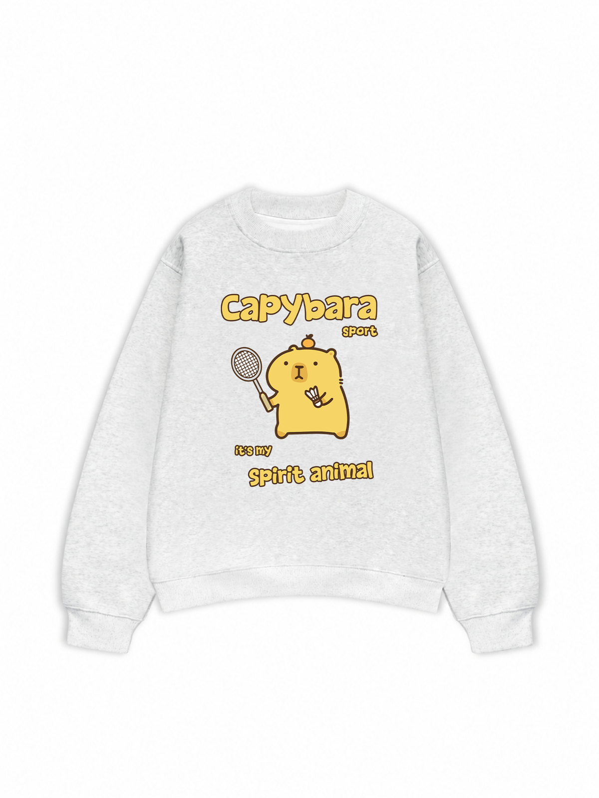 Áo Sweater Nỉ Hai Da Badminton Capybara Sport