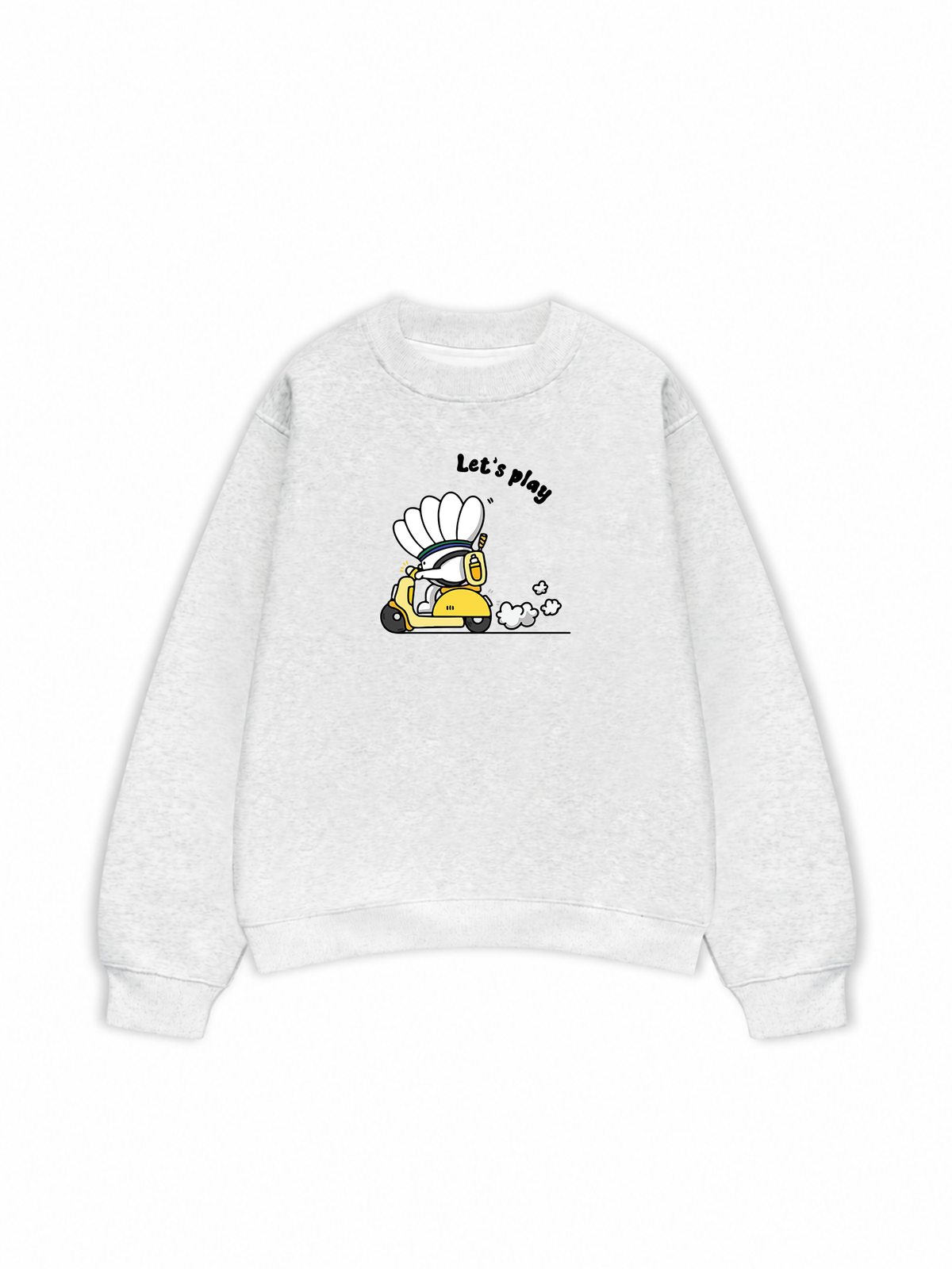 Áo Sweater Nỉ Hai Da Badminton Let's Play