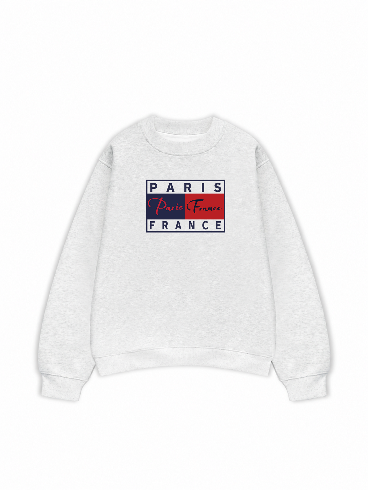 Áo Sweater Nỉ Hai Da Bassic Paris France