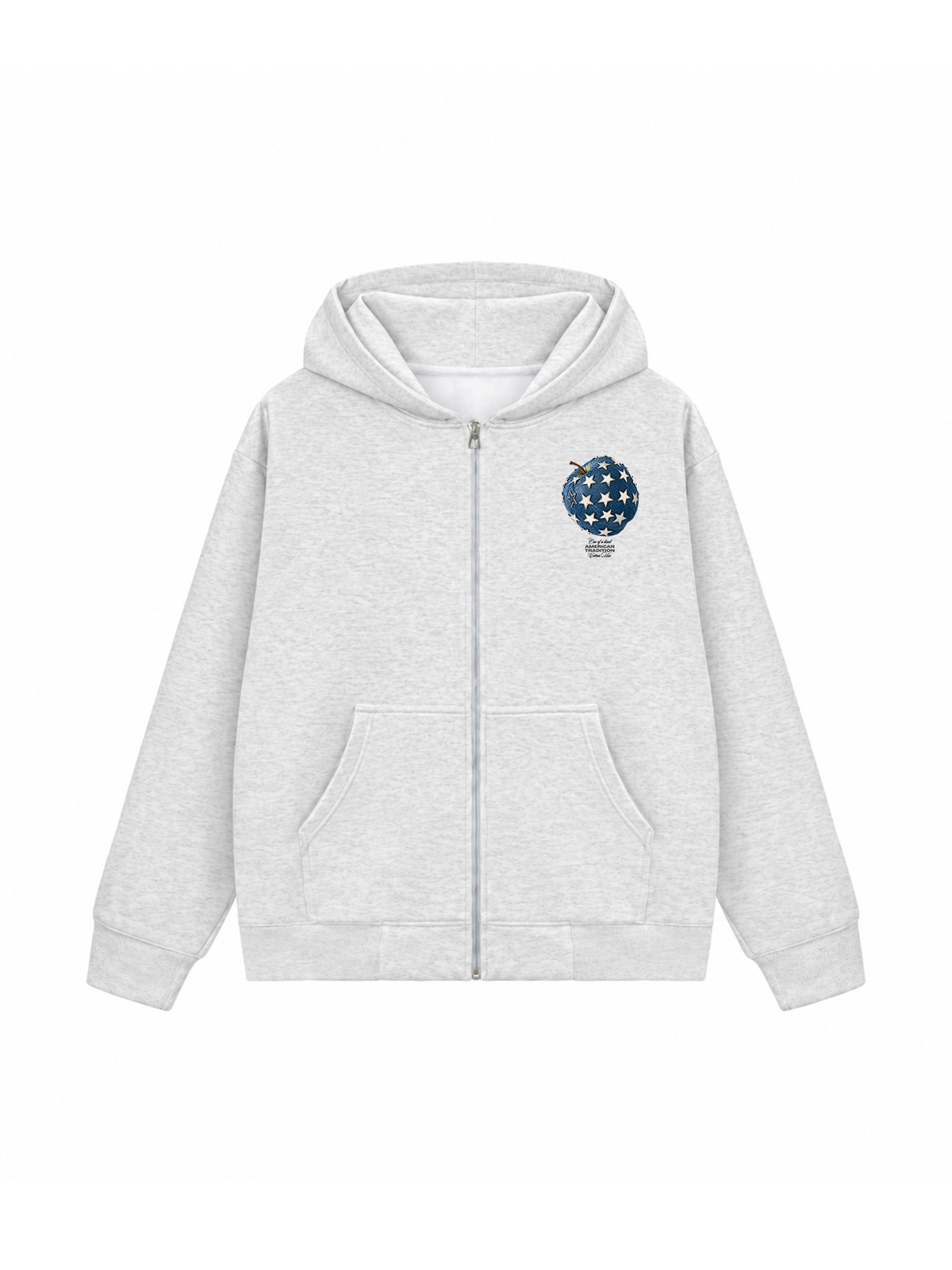 Áo Hoodie Zip Nỉ Hai Da Jeans Star Apple