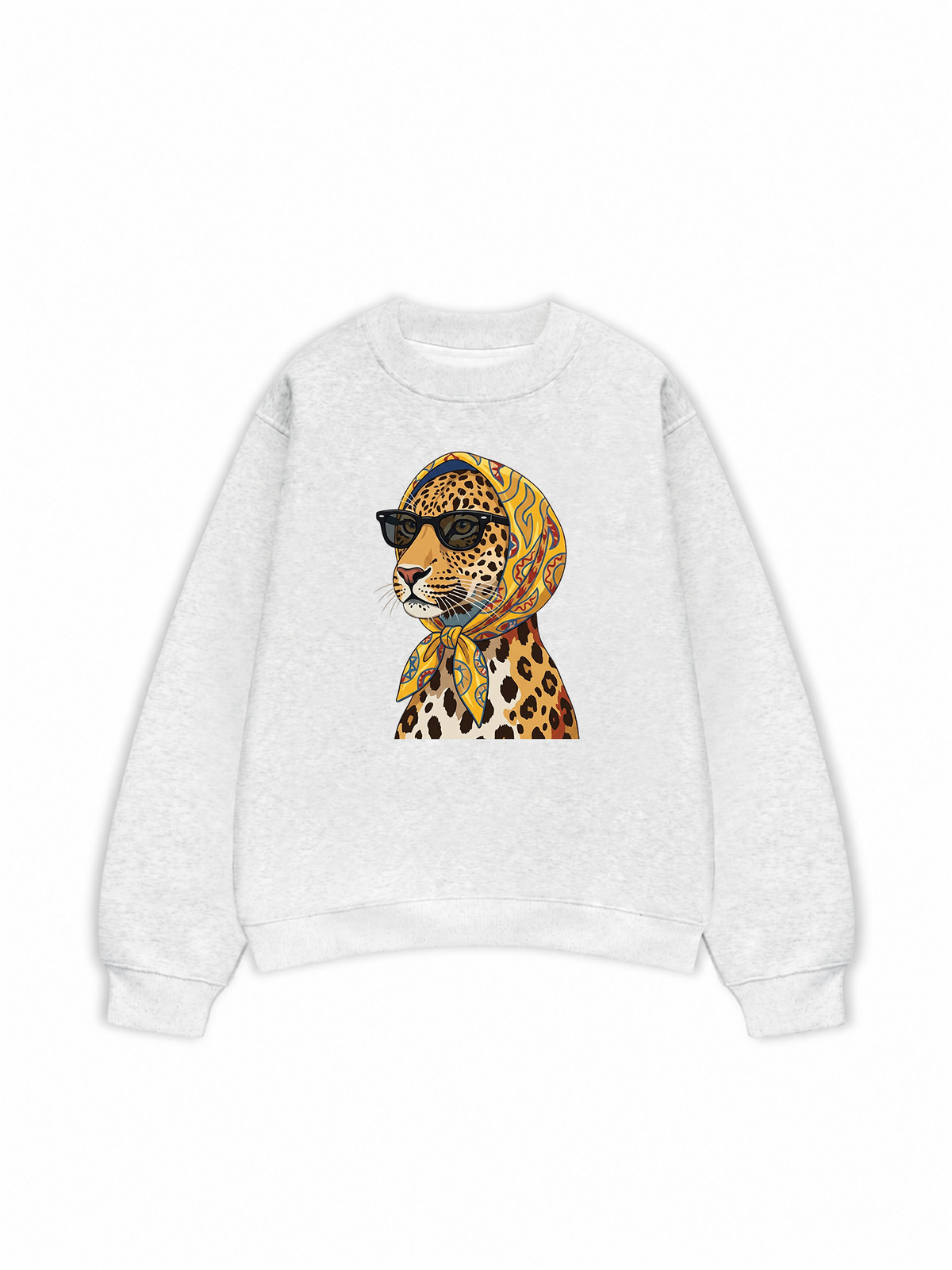 Áo Sweater Nỉ Hai Da Urban Leopard Safari Chic