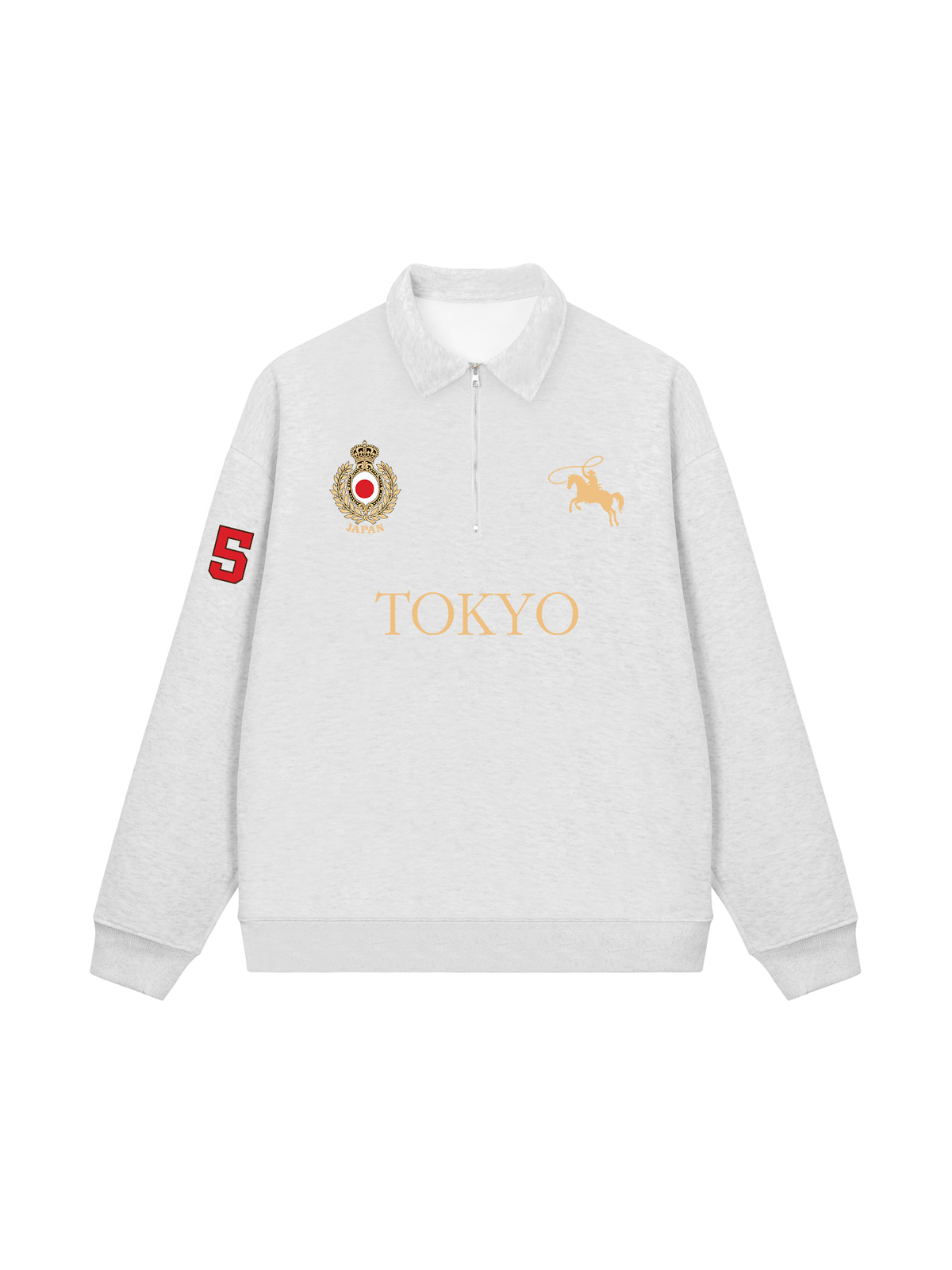Áo Sweater Polo Nỉ Hai Da Vintage Tokyo