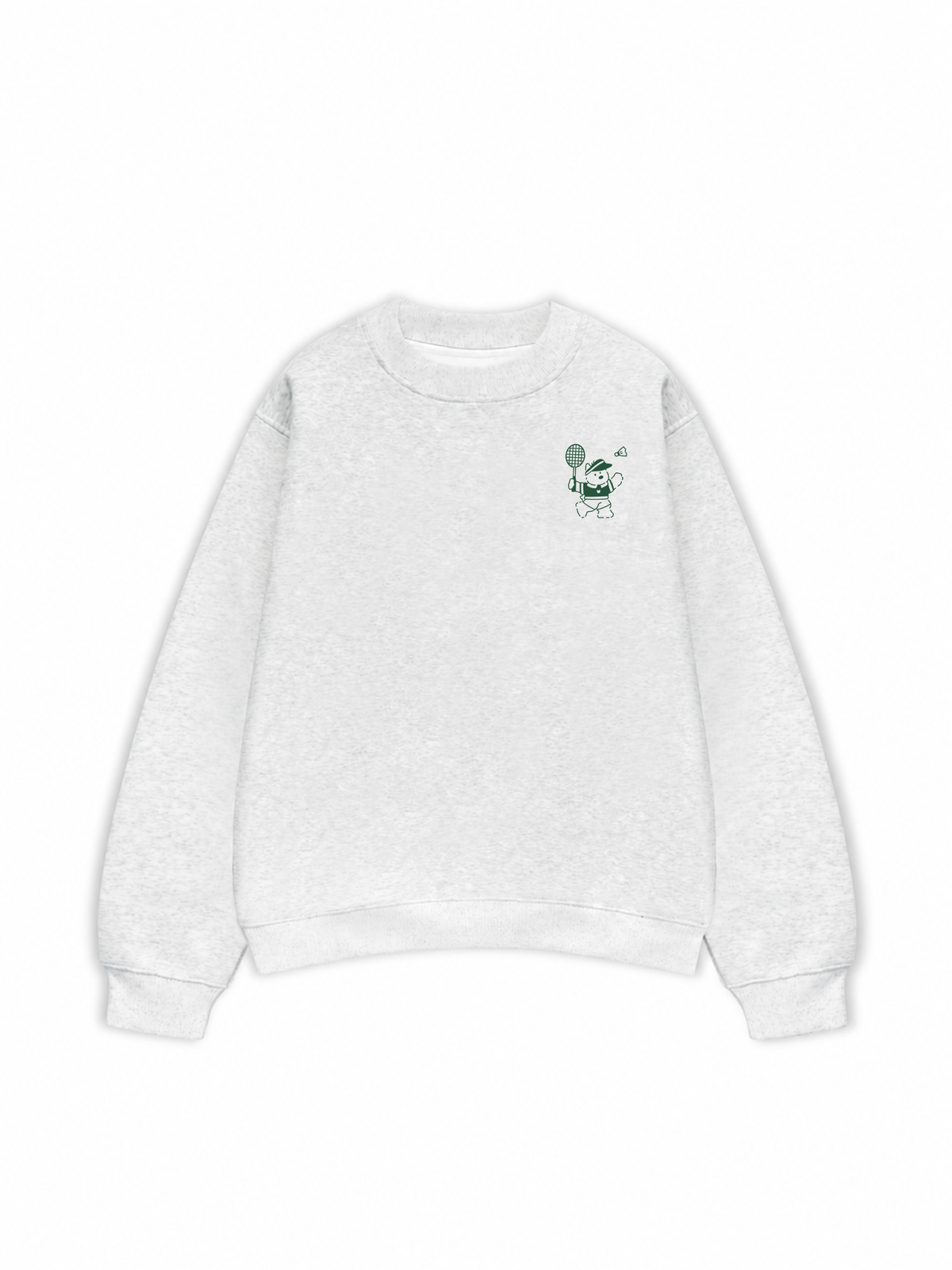 Áo Sweater Nỉ Hai Da Badminton Club Green