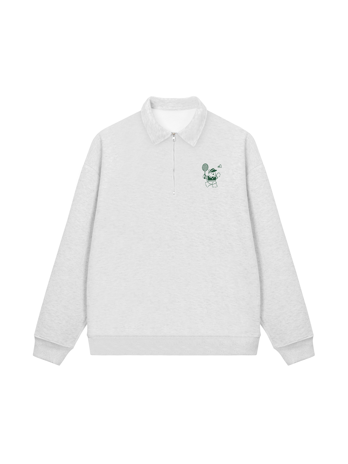 Áo Sweater Polo Nỉ Hai Da Badminton Green Club
