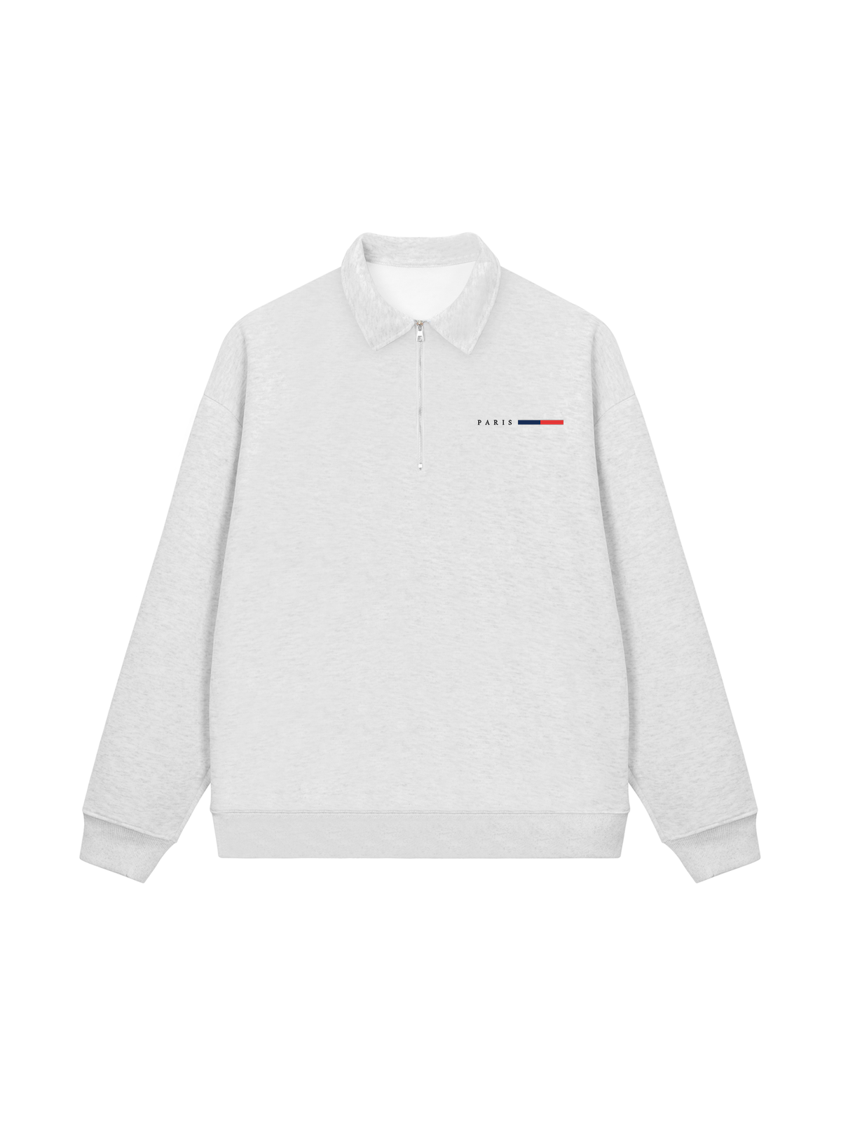 Áo Sweater Polo Nỉ Hai Da City Paris Basic Logo