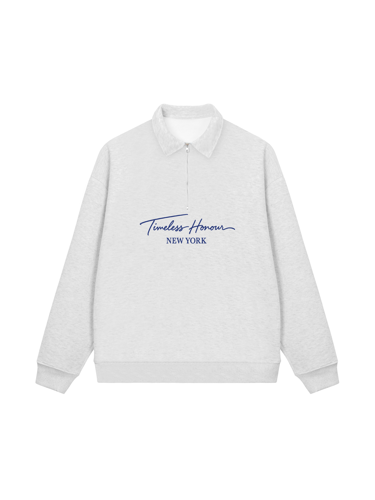 Áo Sweater Polo Nỉ Hai Da  Blue Timeless Honour