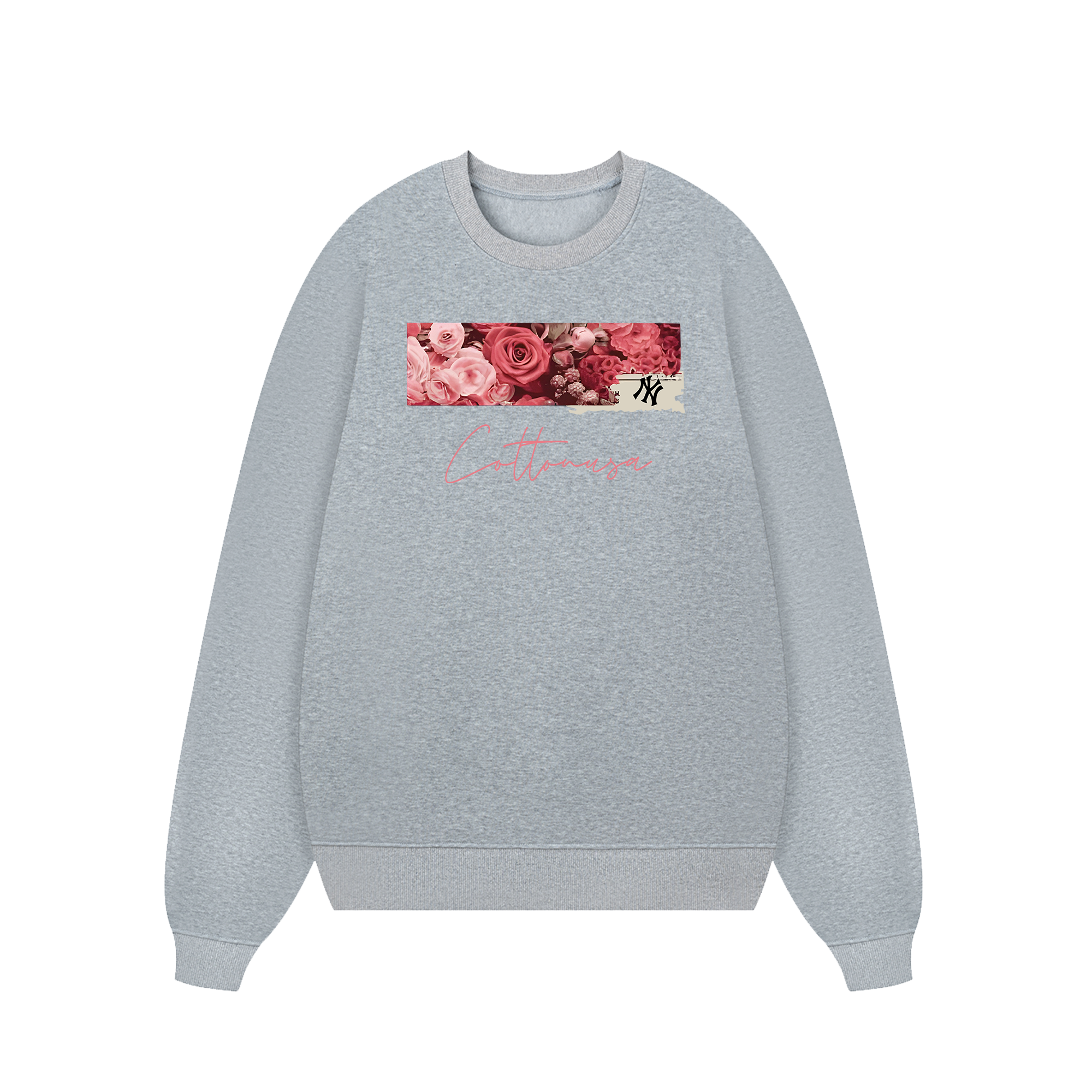 MLB Floral Rose Logo Retro Sweater