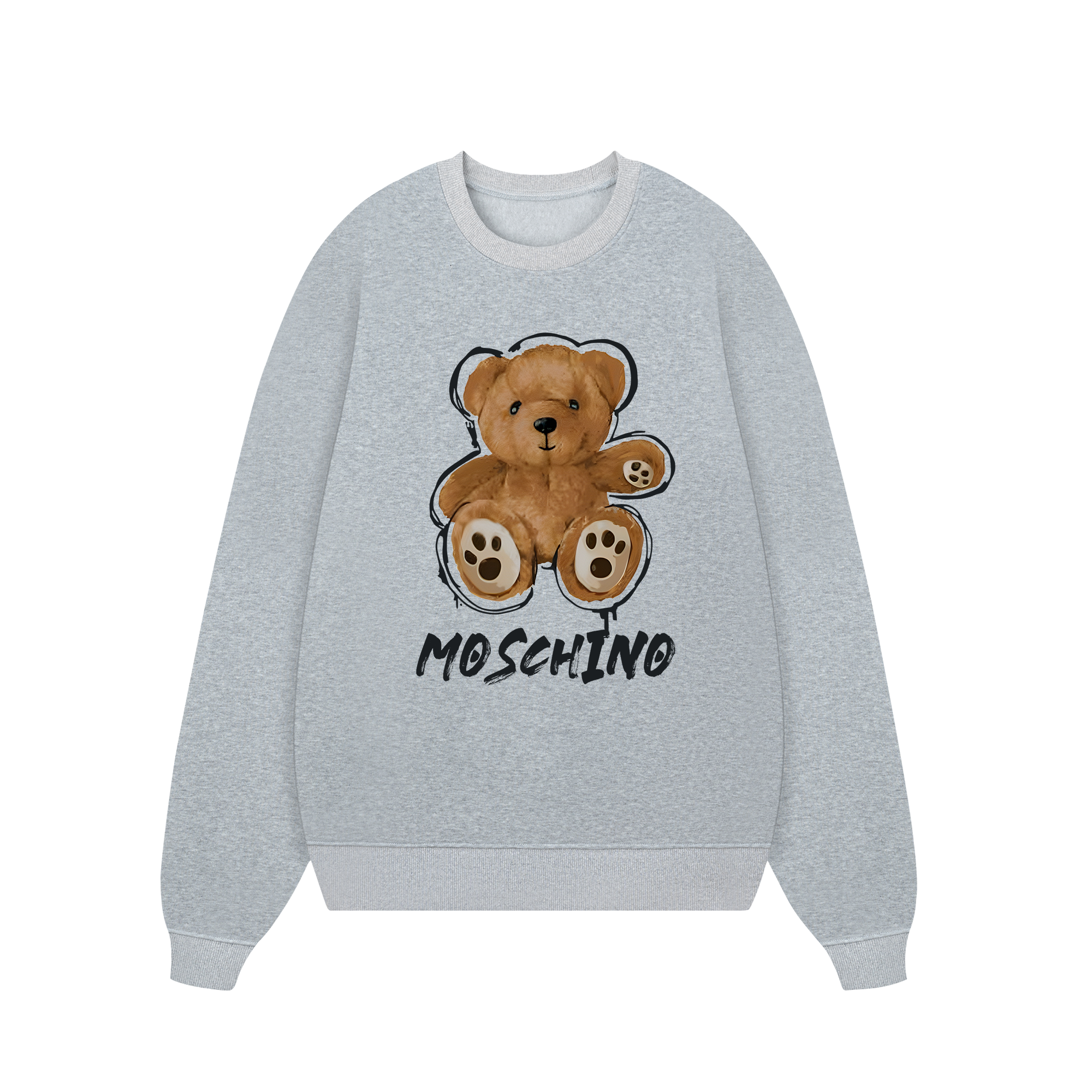 Moschino Funny Brown Bear Sweater